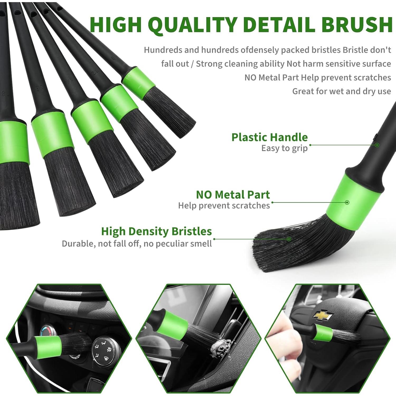 Kit de Limpieza Interior de Coche Funsmore 18 Piezas