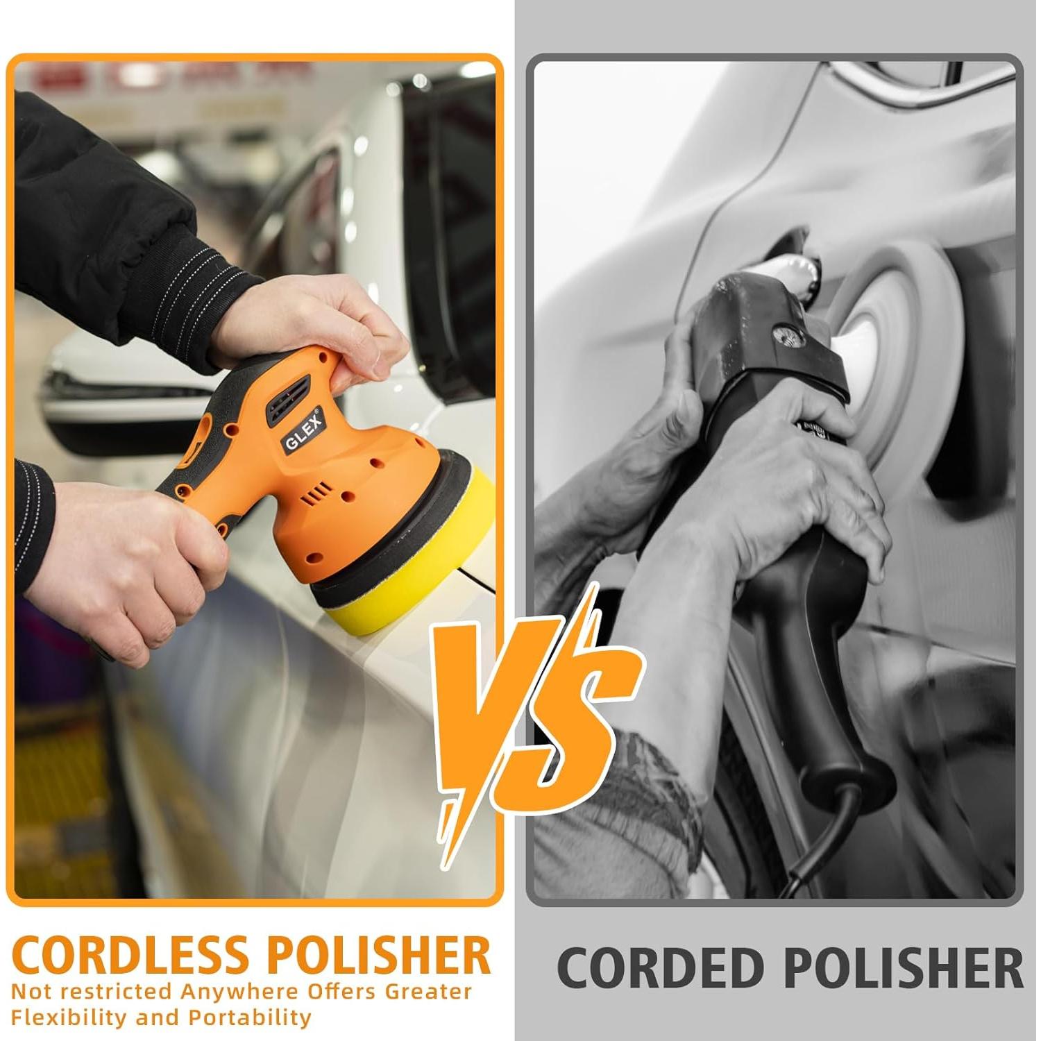 Pulidora Inalámbrica GLEX P029-12V 12V 2.0Ah 5" para Coches