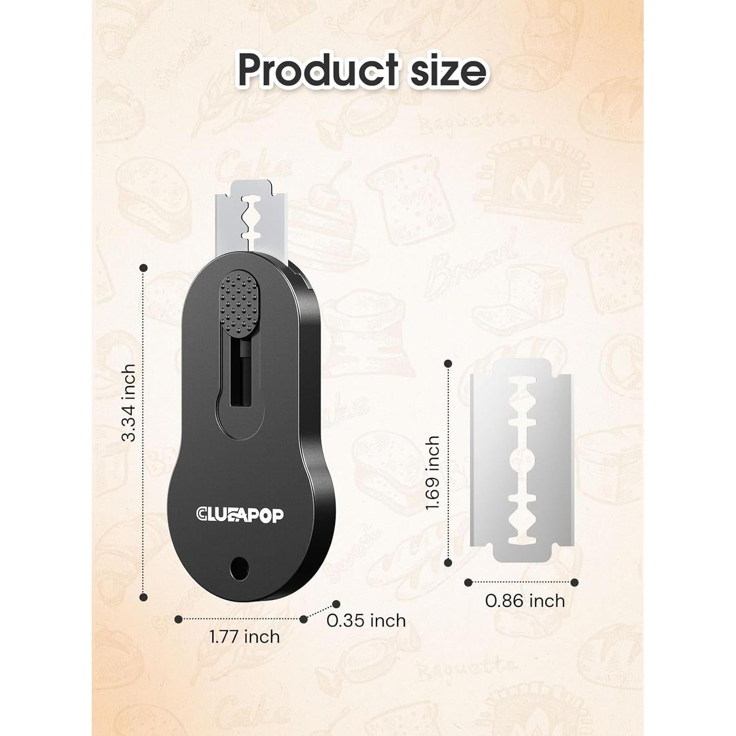 Cortador de Pan CLUEAPOP Magnético con Cuchilla Retráctil