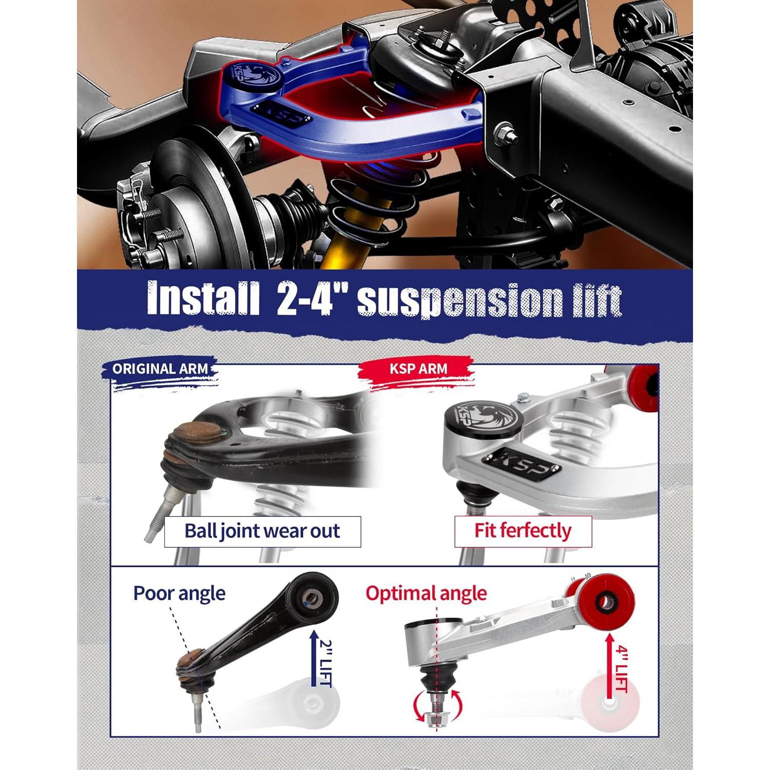 Brazo de Control Frontal KSP para Toyota 4Runner 2003-2023