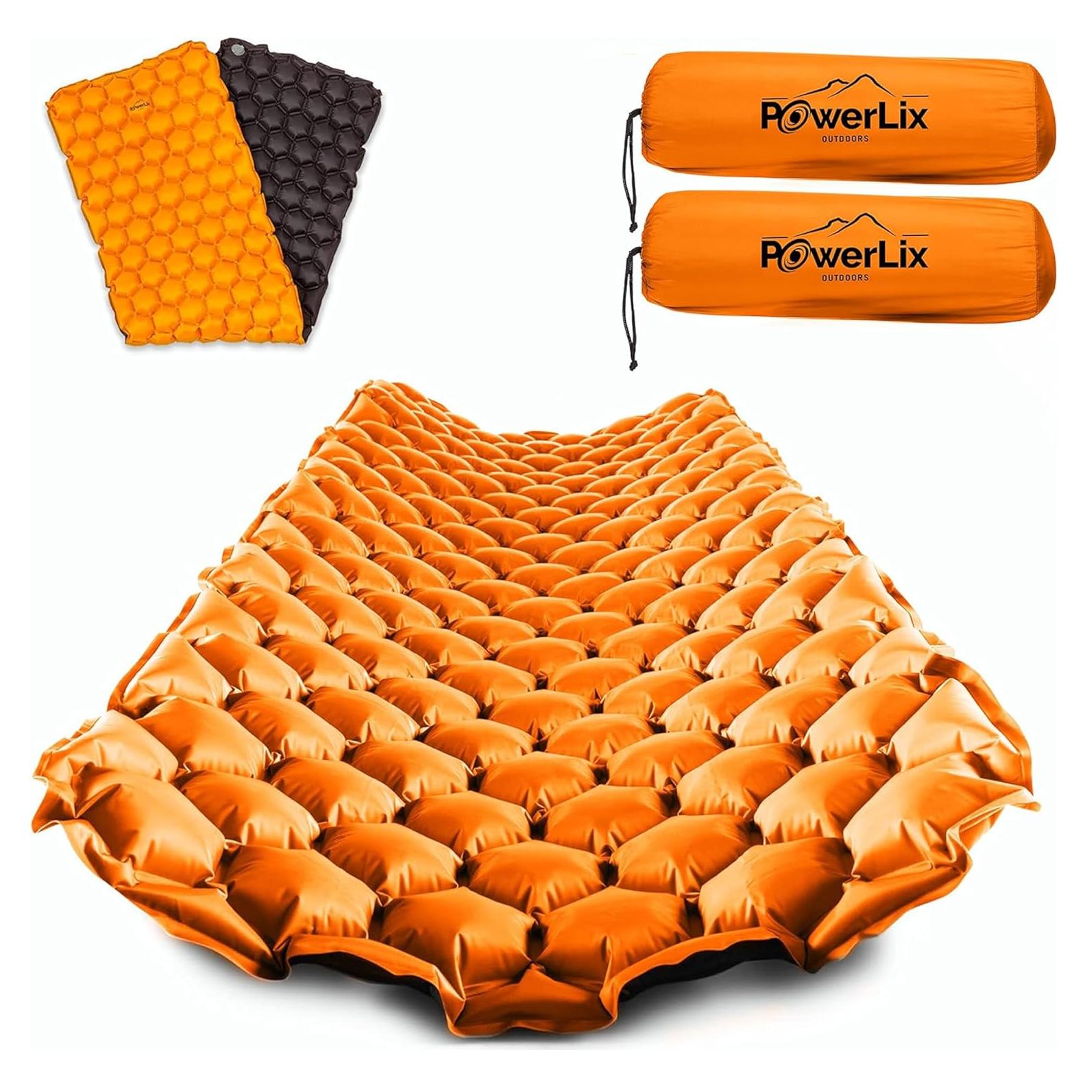 Almohadilla Inflable POWERLIX 2 Pack para Camping y Senderismo
