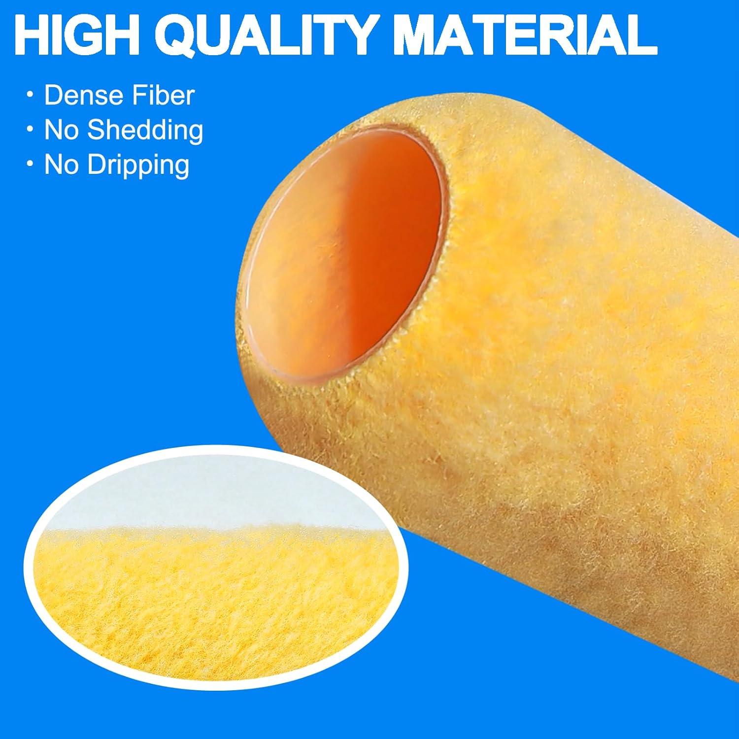 Kit de Rodillos de Pintura Andrew 3 Piezas 22.86 cm Amarillo