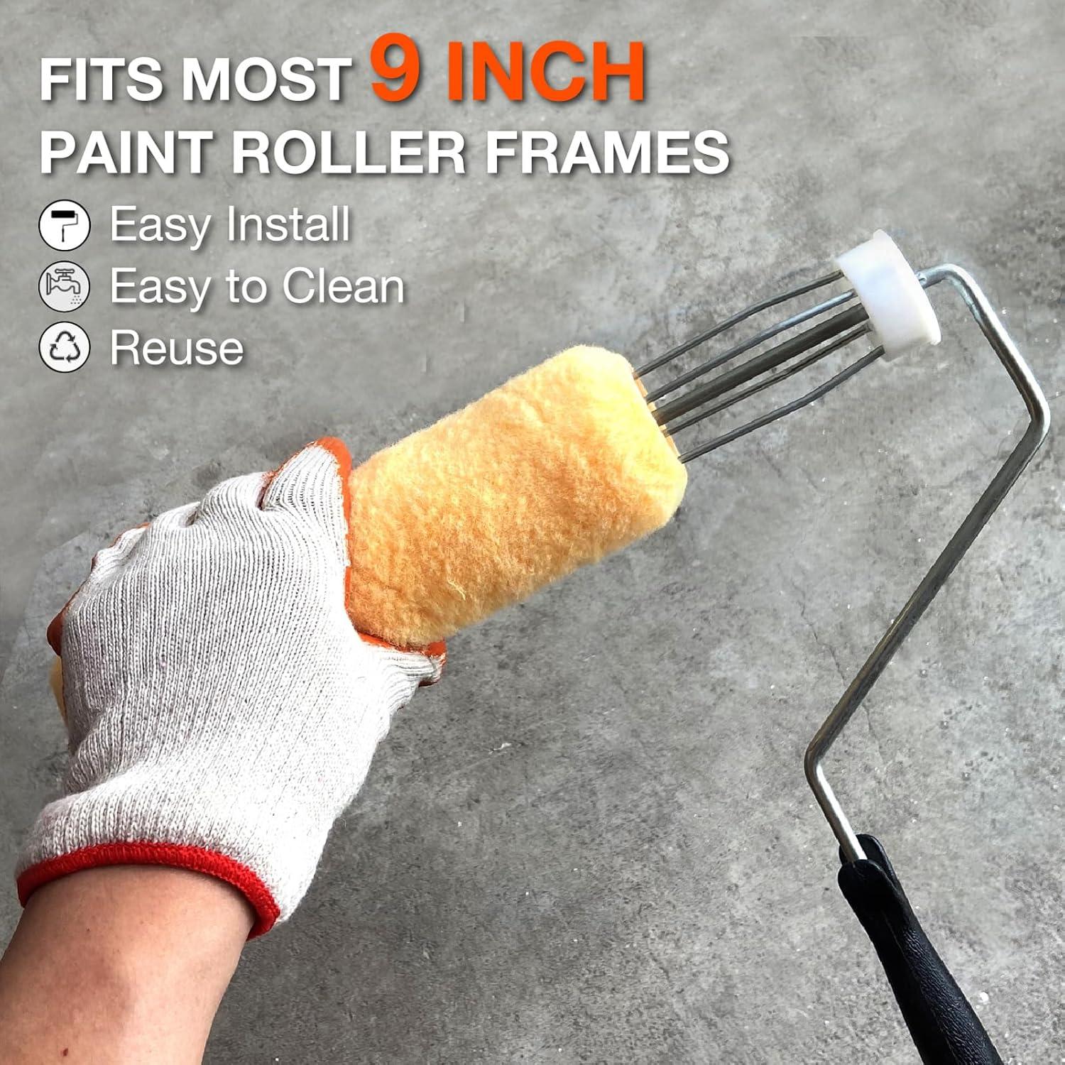 Kit de Rodillos de Pintura Andrew 3 Piezas 22.86 cm Amarillo