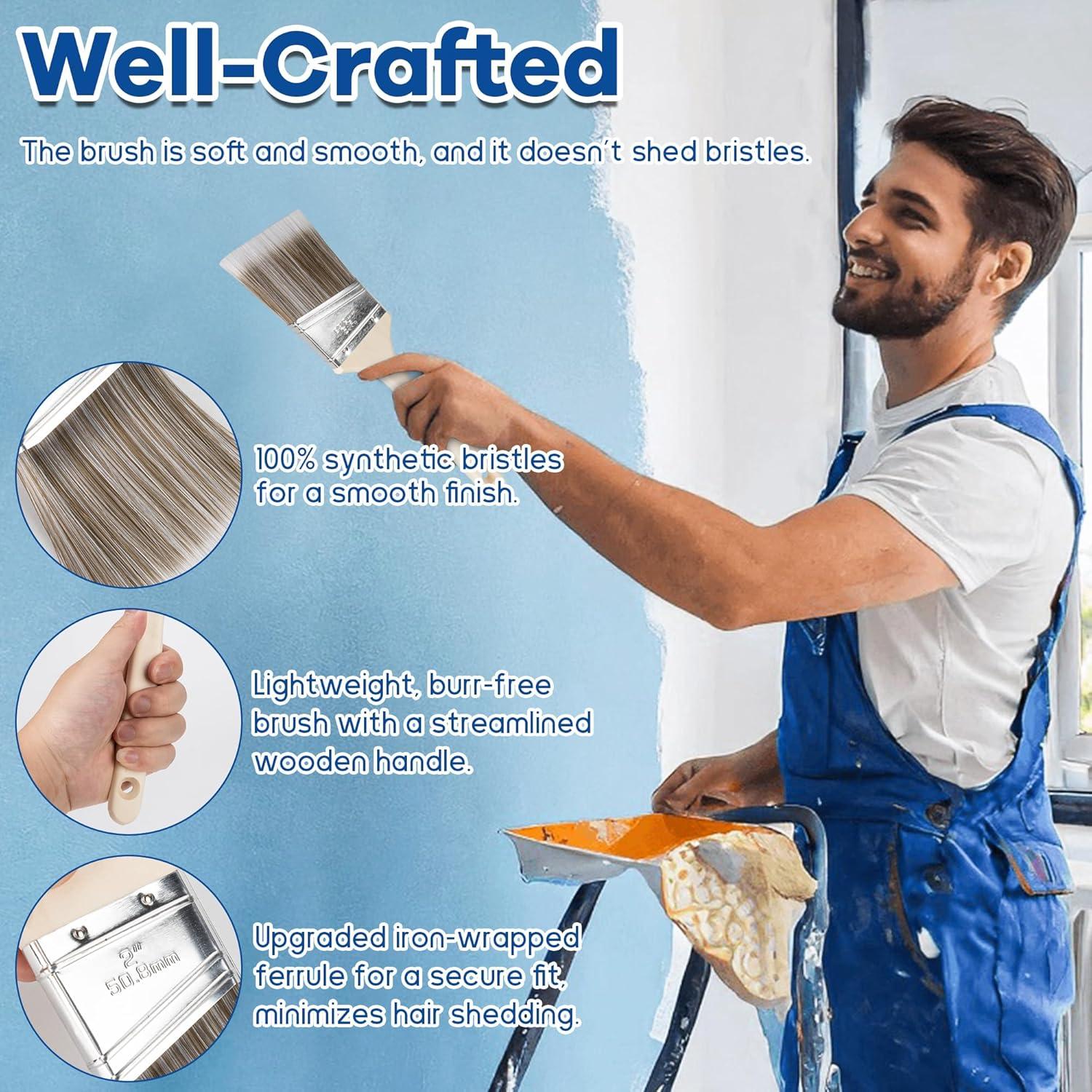 Kit de Rodillos de Pintura 28 Piezas ROtesonne con Extensión