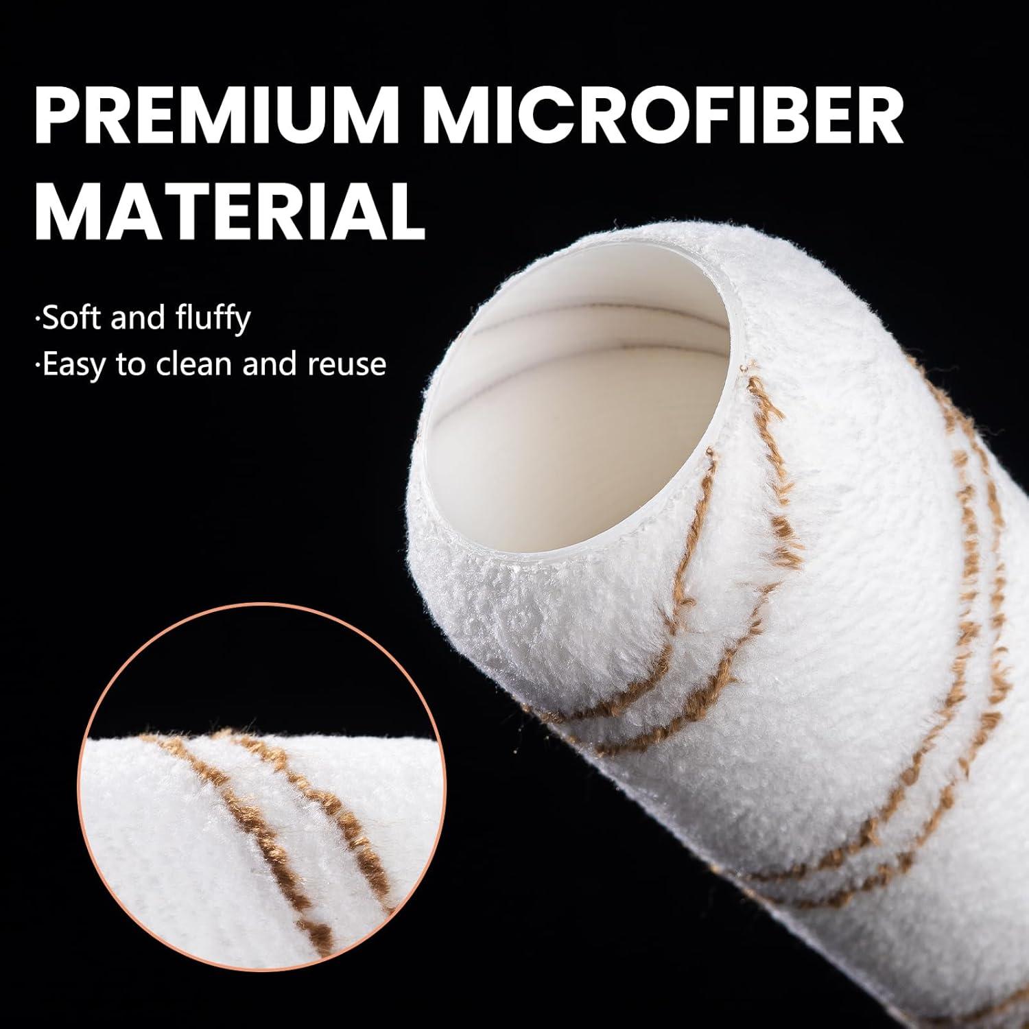 Fundas de Rodillo de Microfibra Mister Rui 23 cm - Paquete de 5