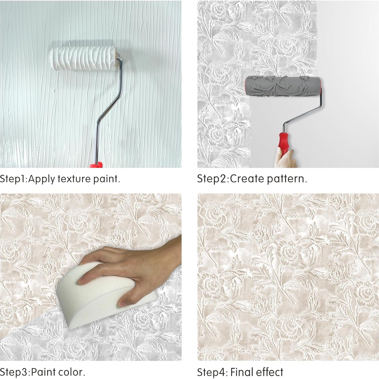 Rodillo de pintura de 25 cm Nichiyo para textura de ladrillo