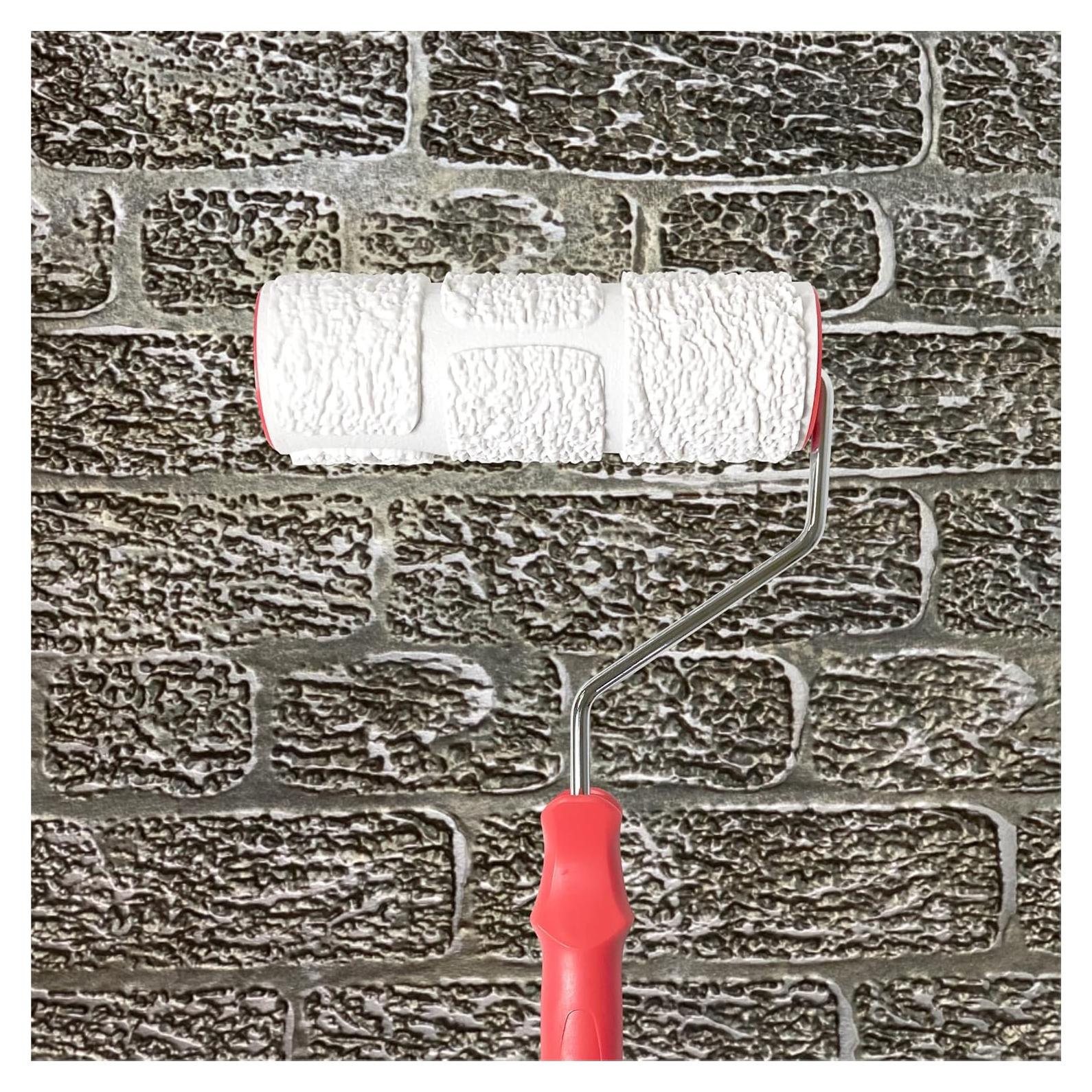 Rodillo de pintura decorativo Nichiyo 20 cm textura ladrillo