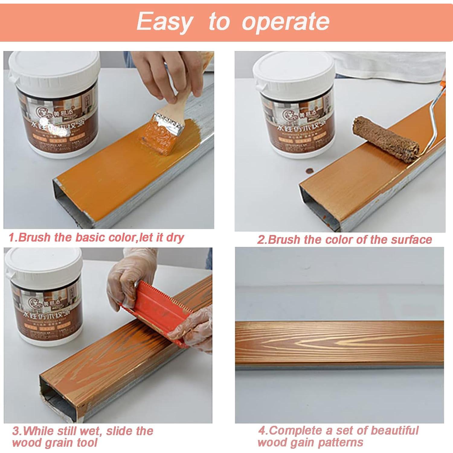 Juego de herramientas de grano de madera DUOYUZHIYU 7 piezas