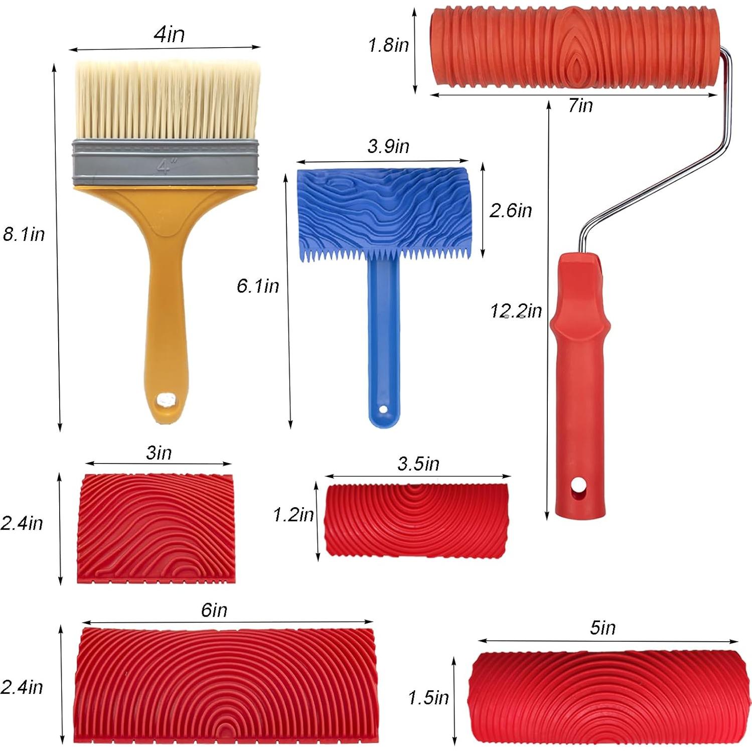 Juego de herramientas de grano de madera DUOYUZHIYU 7 piezas