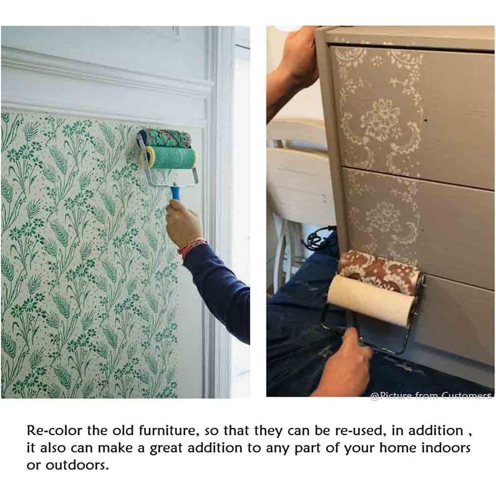 Rodillo de Pintura Decorativo Psivika 15 cm Goma Alta Calidad