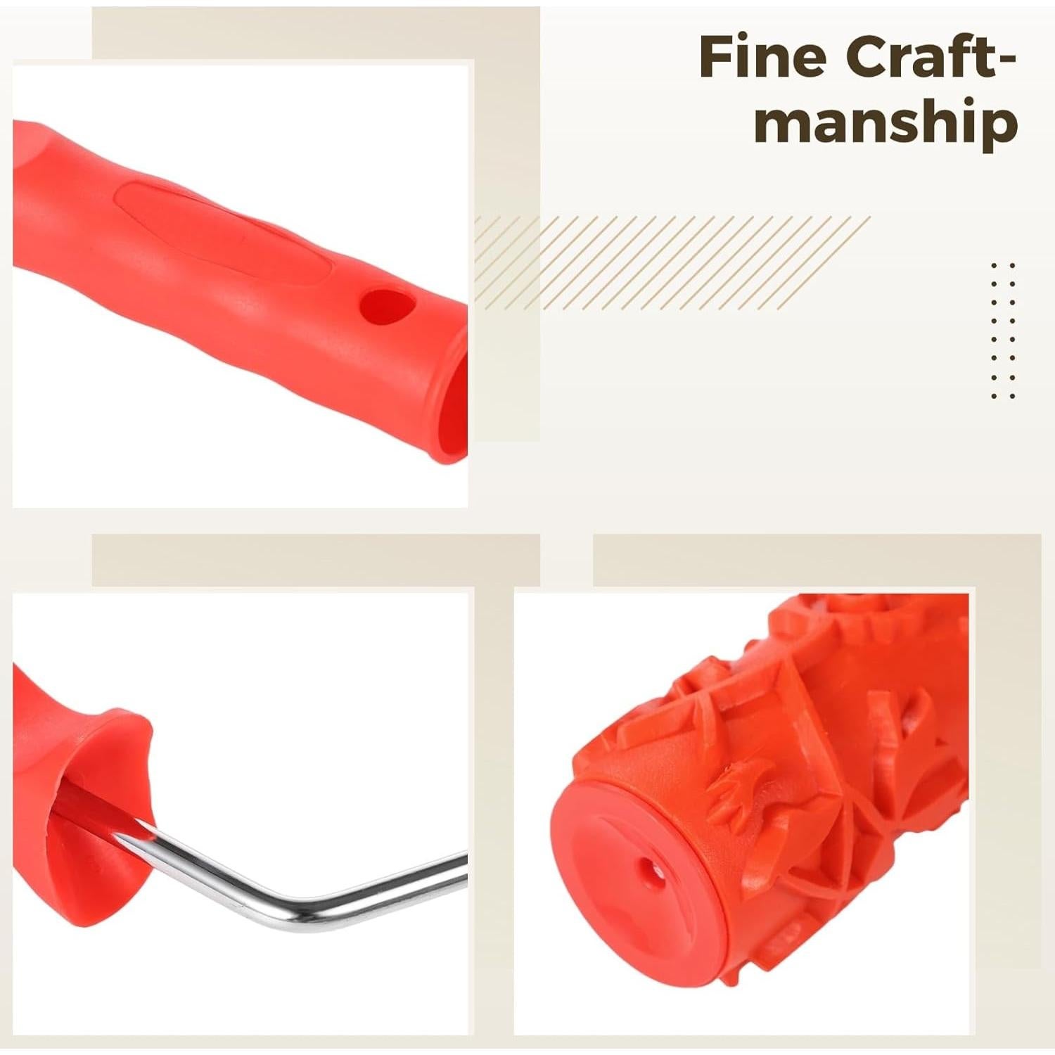 Rodillo de Pintura Texturizado OMISTAR 17.78 cm Floral DIY