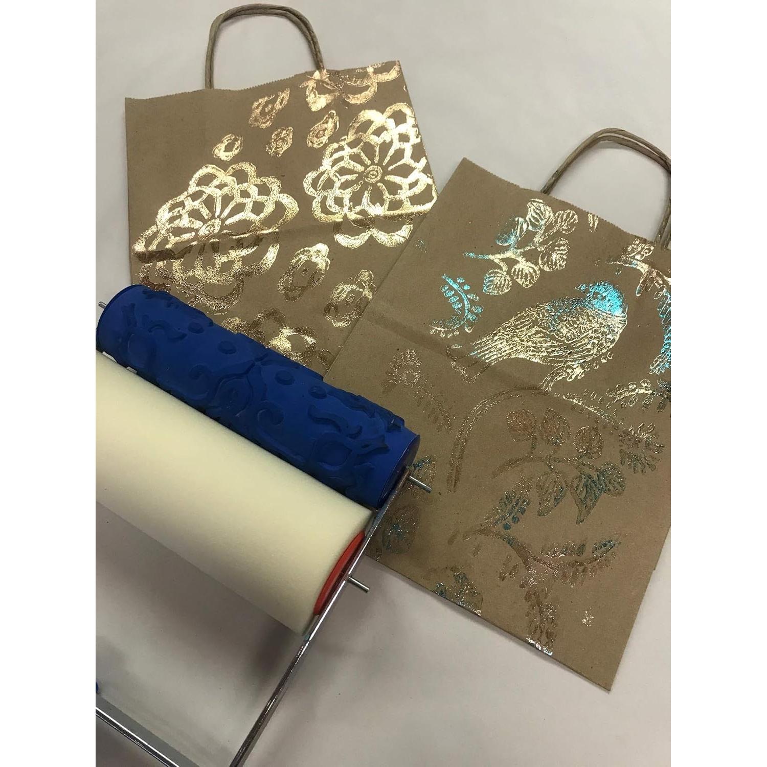 Rodillo de Pintura con Patrón Ave del Paraíso 7" Caucho