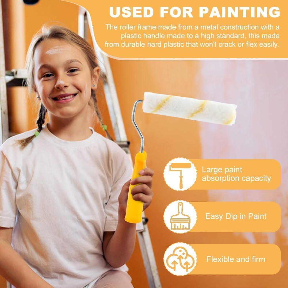 10 Fundas de Rodillo de Pintura Mini 15cm XuYelora Sin Pelusa