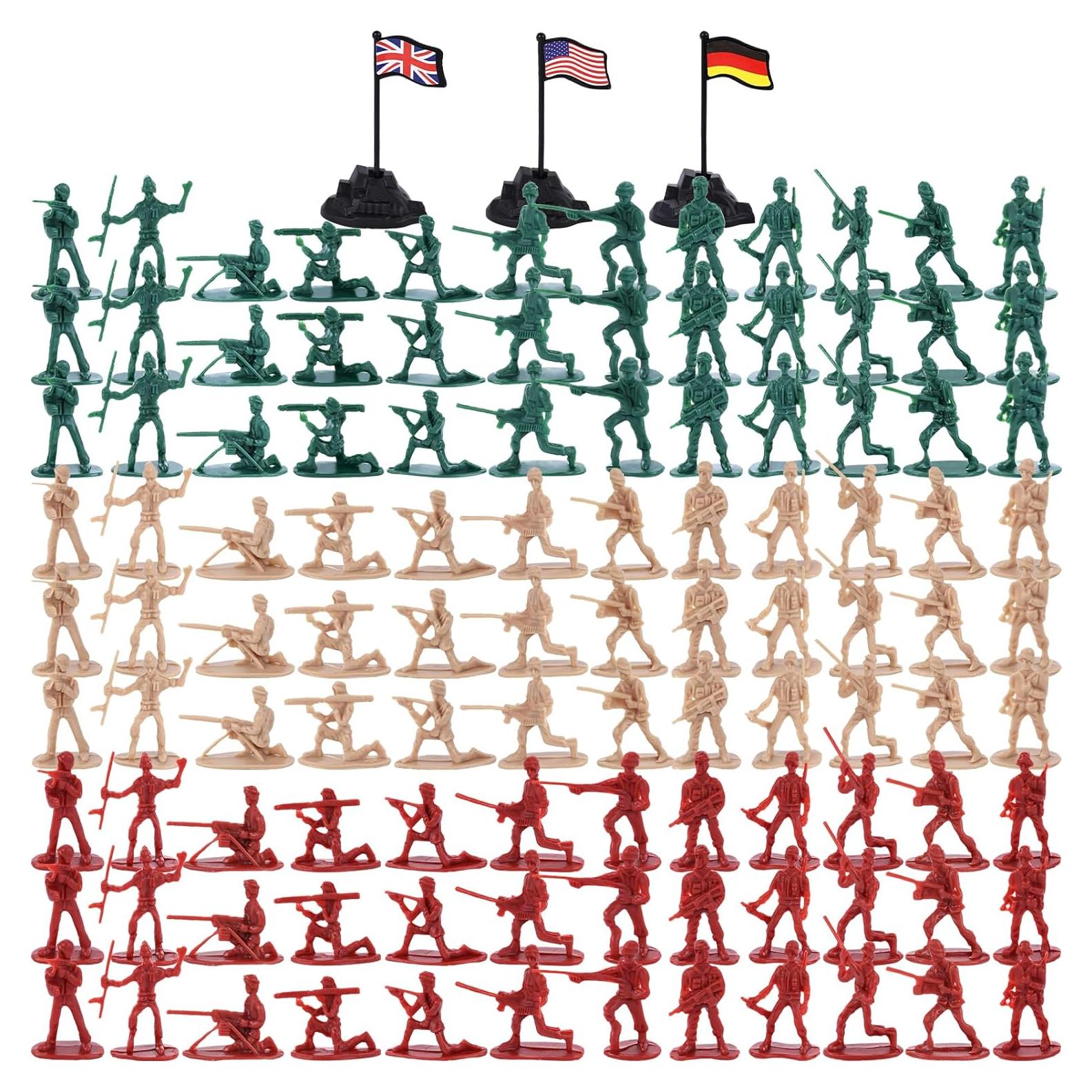 Conjunto de Soldados de Juguete 300PCS 3 Nutrias - 3 Colores