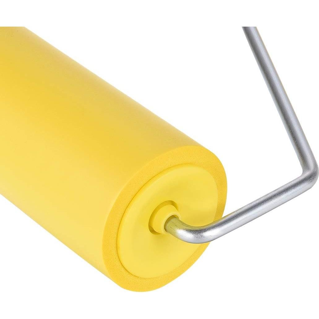 Rodillo de Pintura de Goma Nitrilo uxcell 225mm con Mango Plástico