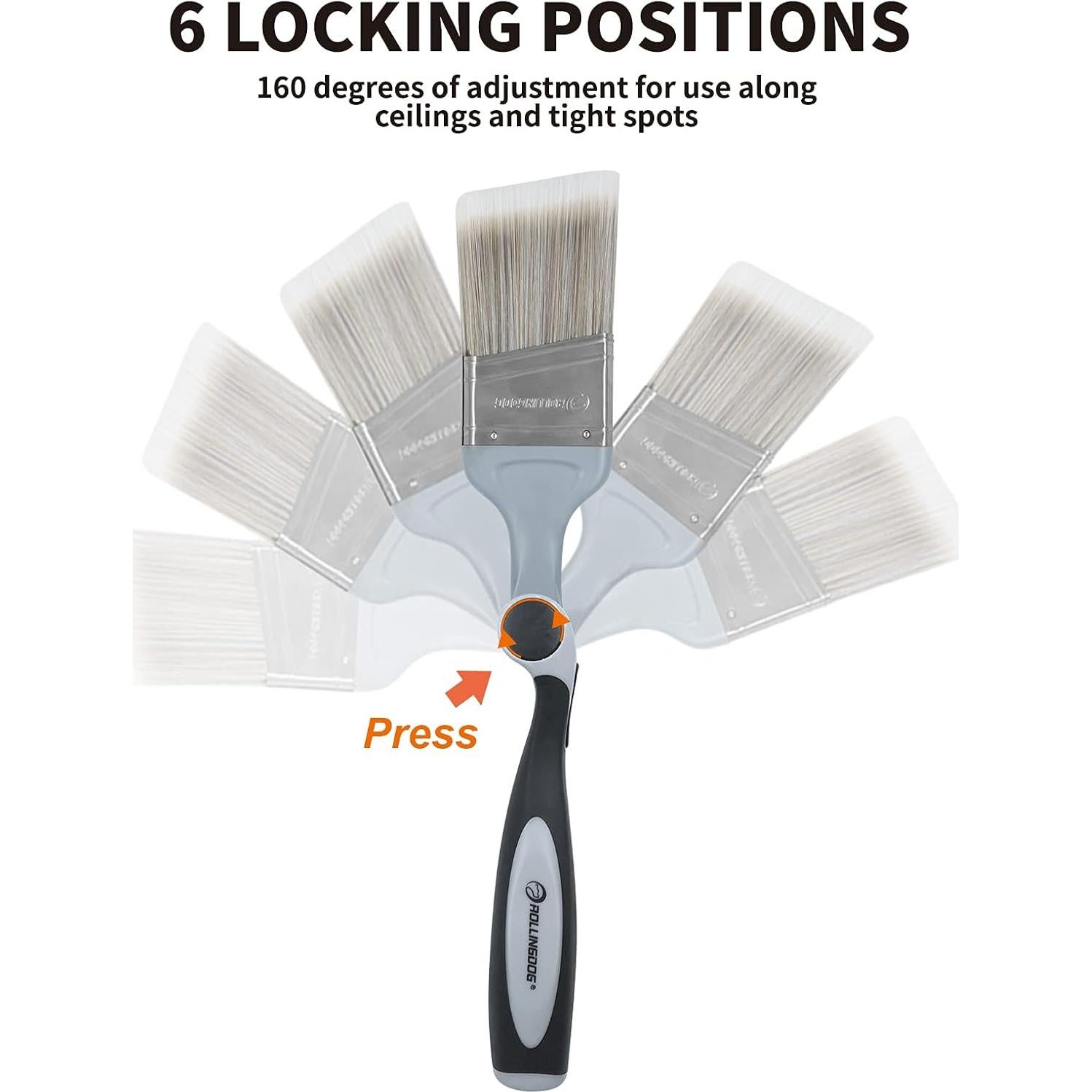 Kit de Rodillos de Pintura ROLLINGDOG 10 Piezas 9" y Pincel 2.5"