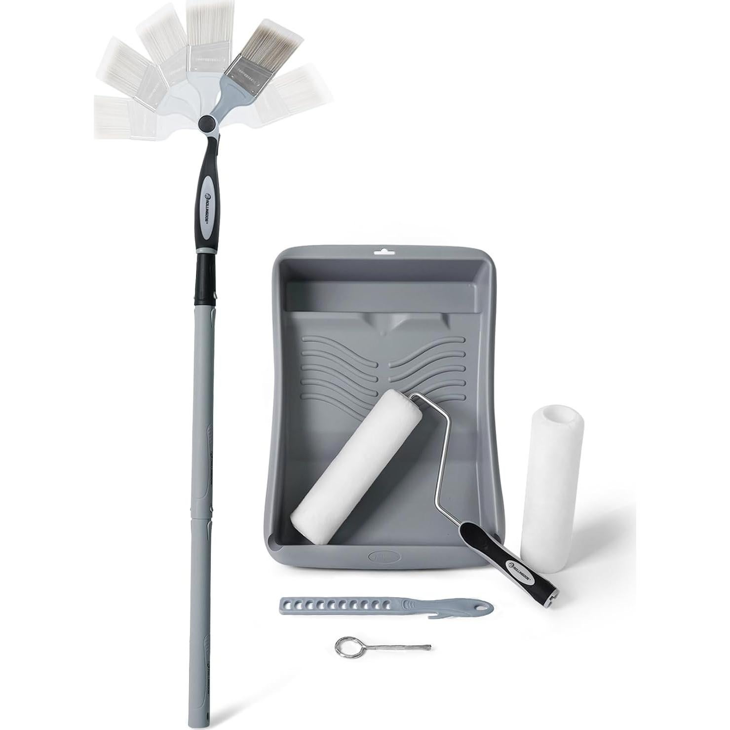 Kit de Rodillos de Pintura ROLLINGDOG 10 Piezas 9" y Pincel 2.5"