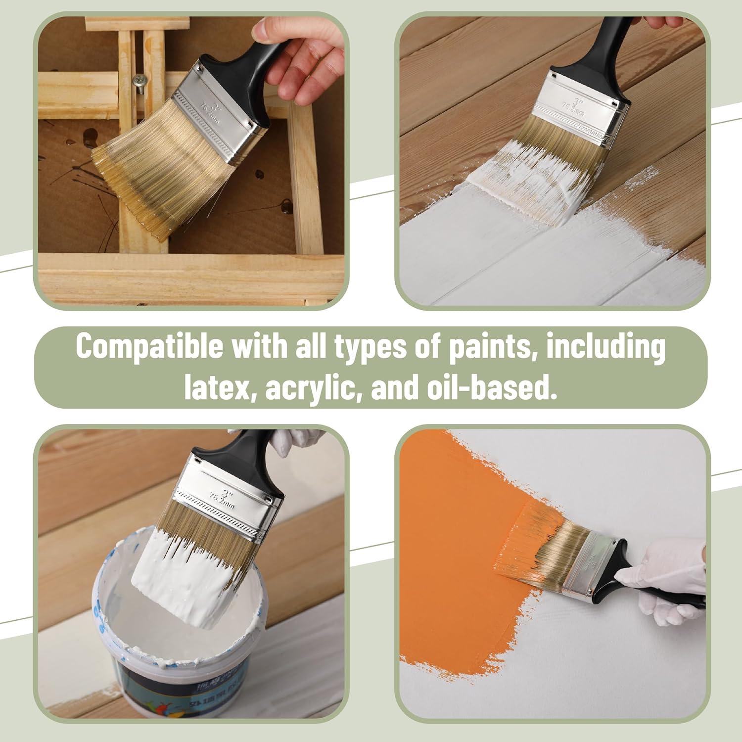 Pinceles para Pintura Bates Choice, 4 Unidades, 10.16 cm