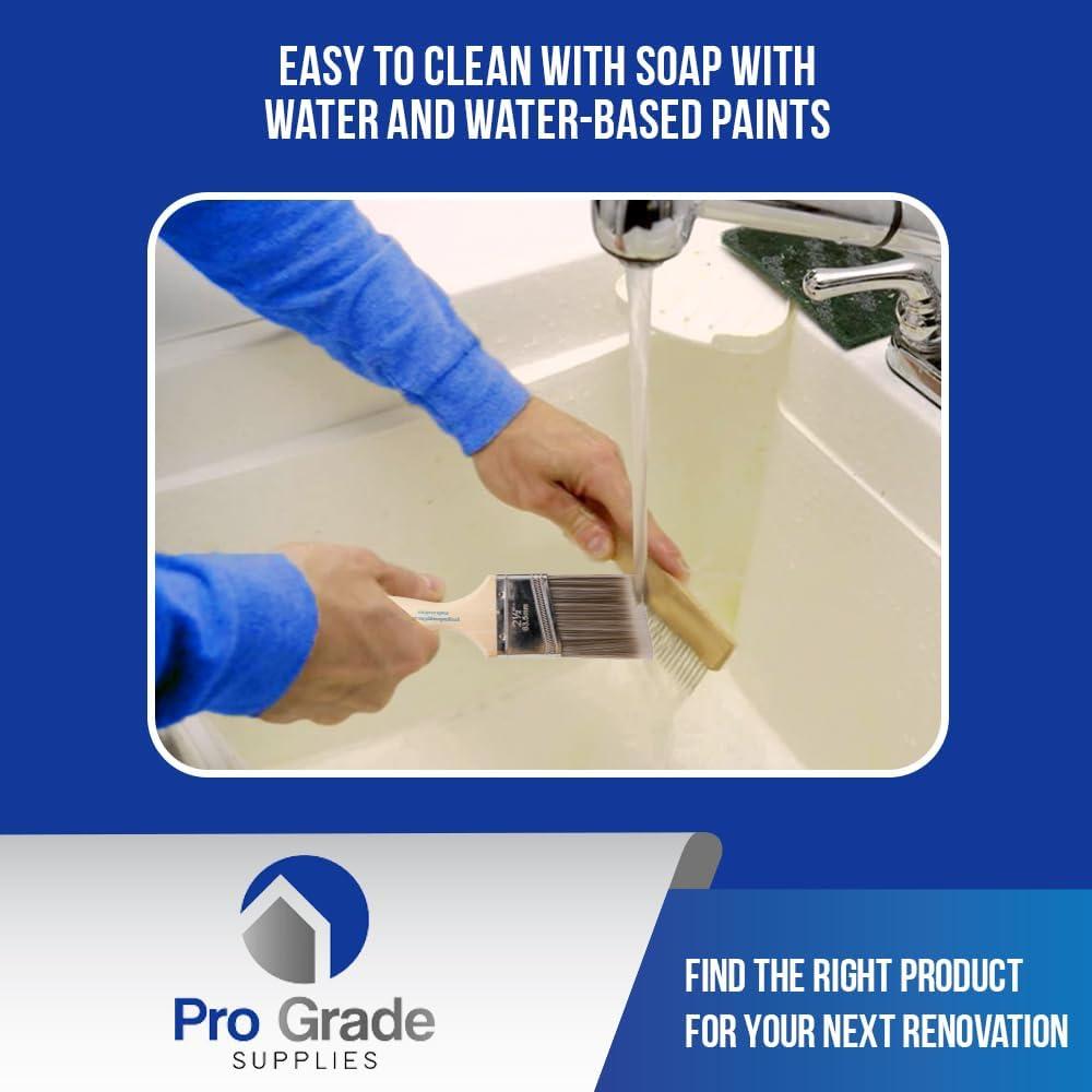 Pinceles de Pintura Pro Grade 2Pk - 3" y 2.5" Sintéticos