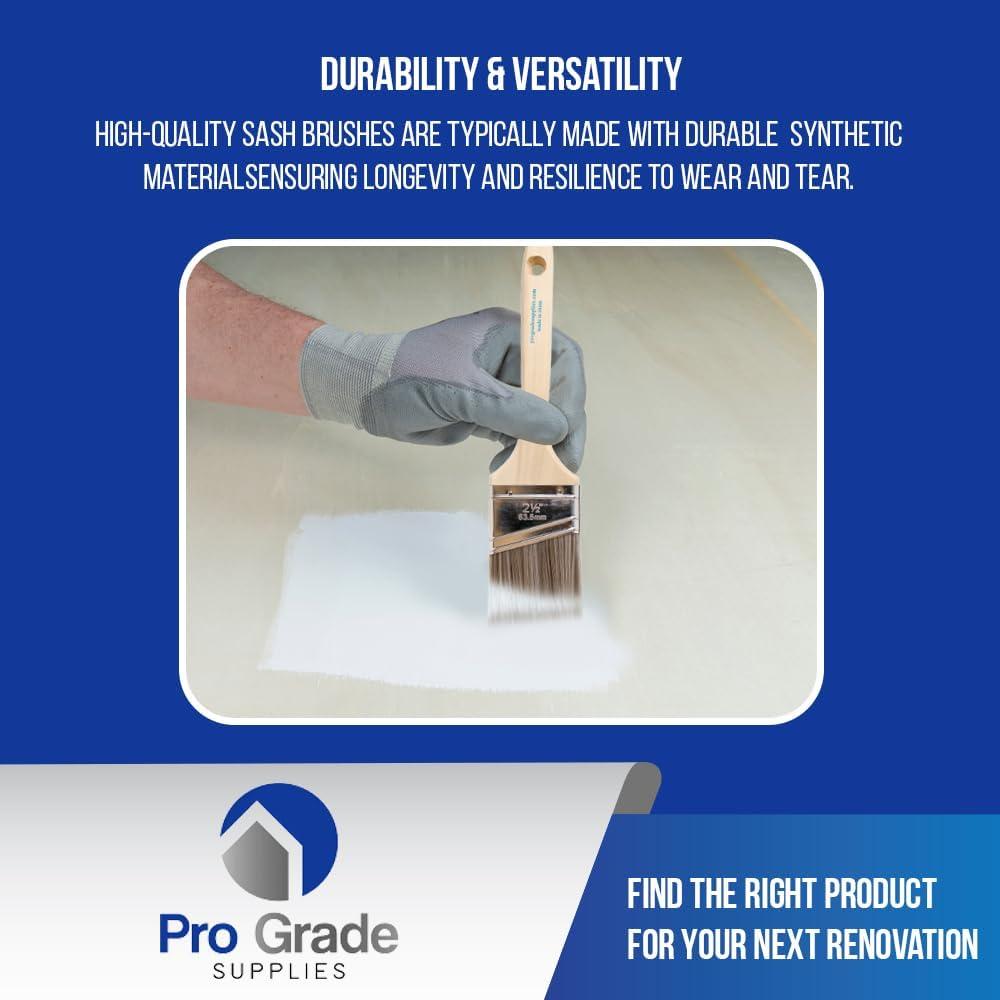 Pinceles de Pintura Pro Grade 2Pk - 3" y 2.5" Sintéticos