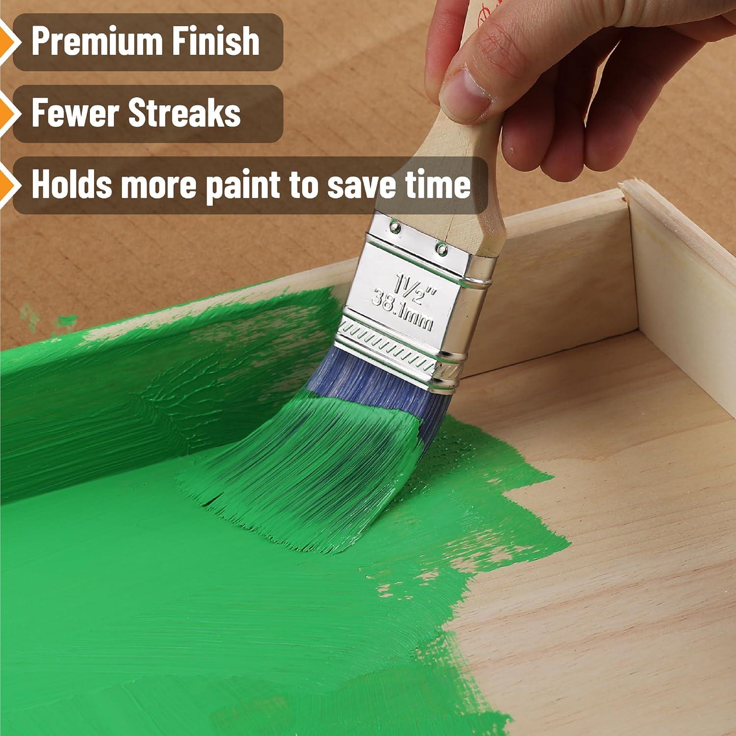 Brochas de Pintura Bates - Paquete de 6 Angulares 2.54 a 5.08 cm