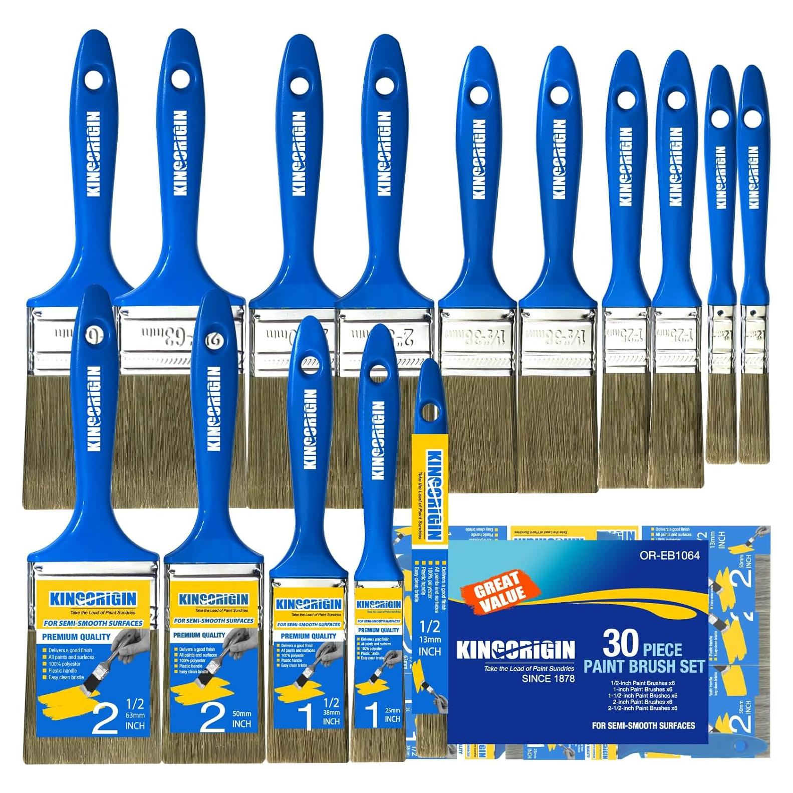 Juego de Pinceles King Origin 30 Piezas Multi-tamaño
