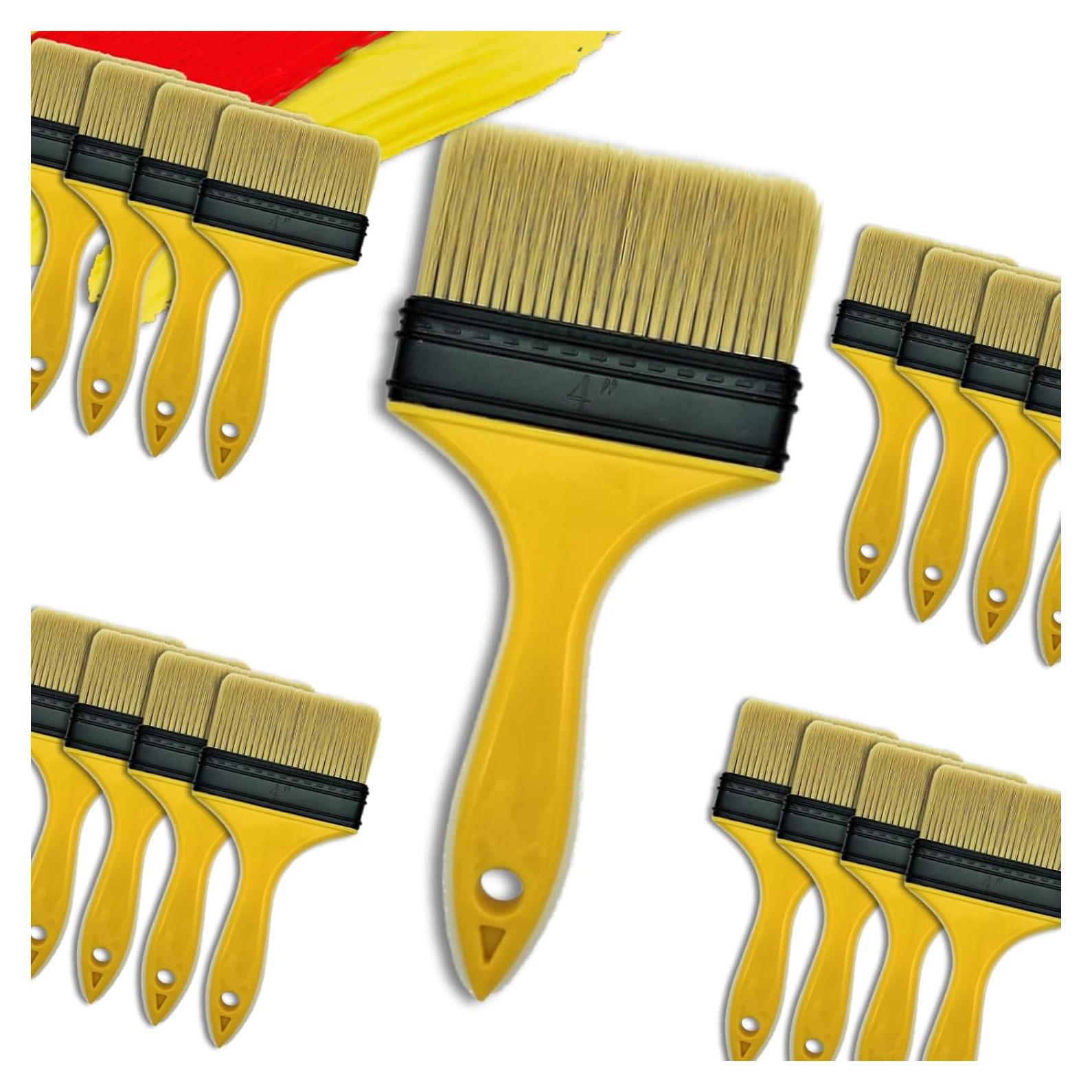 Pinceles de Pintura PANCLUB 14 Pcs 10.16 cm Cerda Flagged