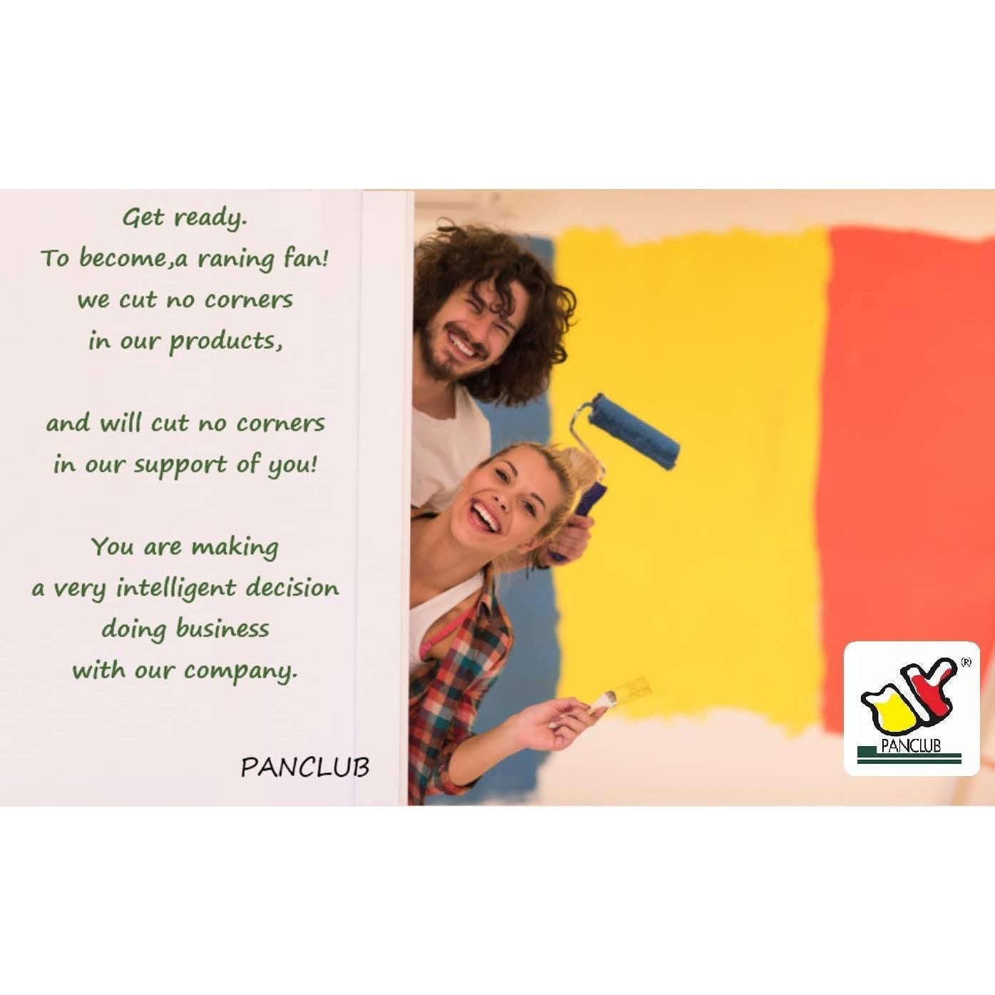 Pinceles de Pintura PANCLUB 14 Pcs 10.16 cm Cerda Flagged