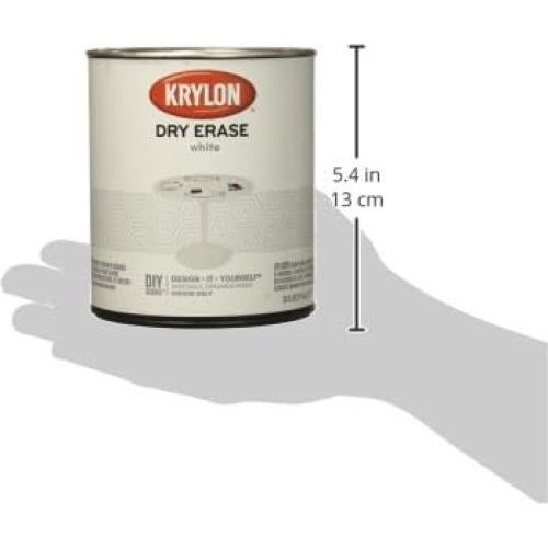Pintura Krylon para Borrado en Seco 1 cuarto Blanco
