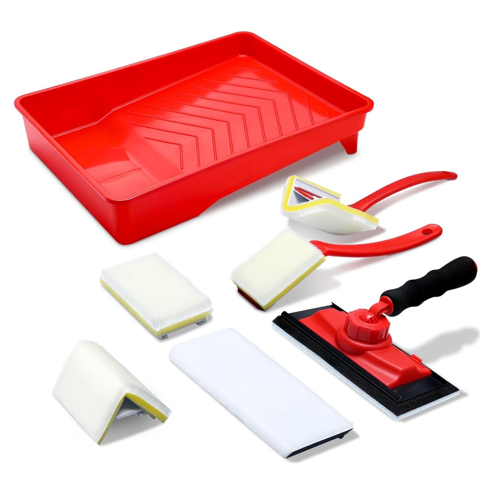 Juego de Herramientas de Pintura Lothee 7 Pcs con Almohadilla 23 cm