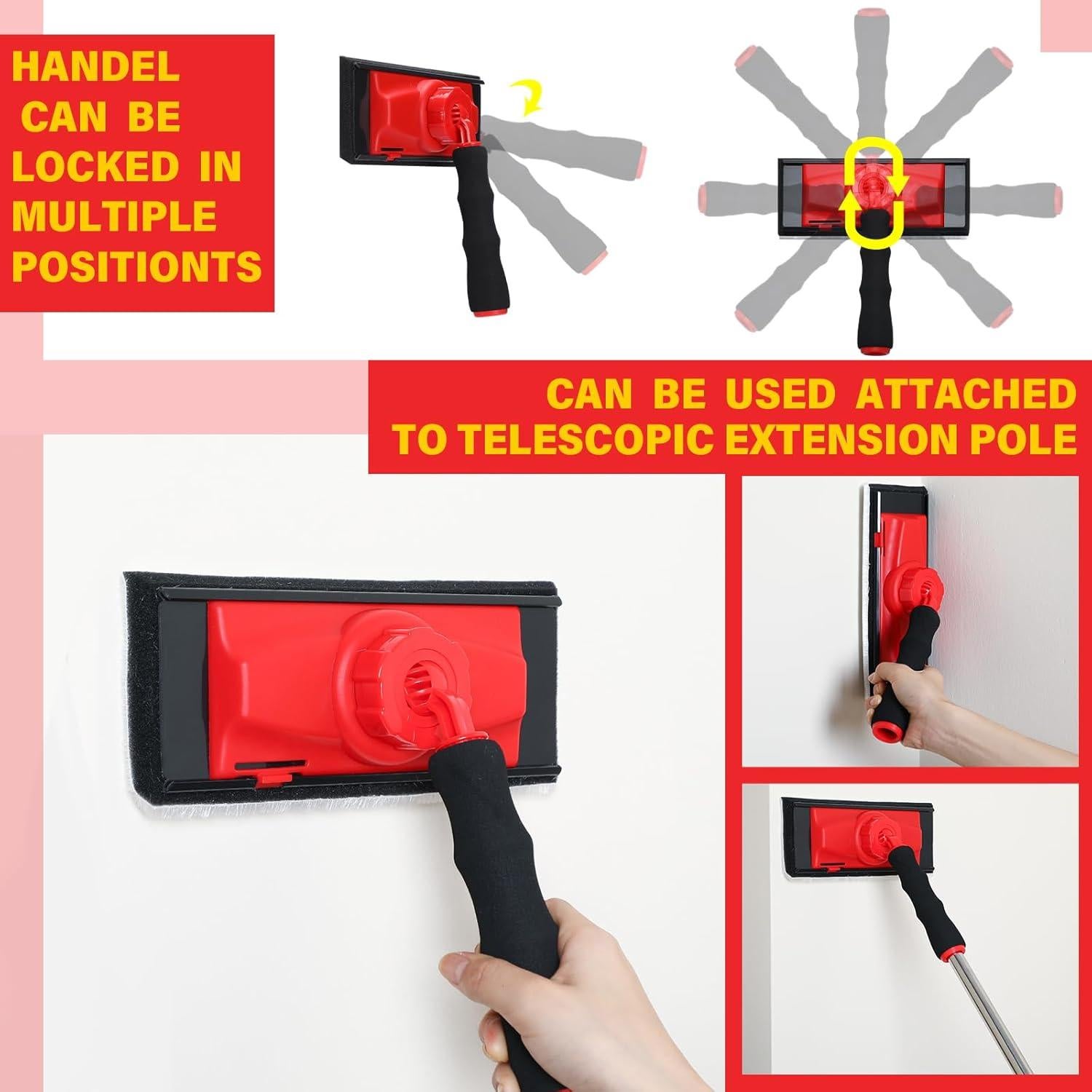 Juego de Herramientas de Pintura Lothee 7 Pcs con Almohadilla 23 cm