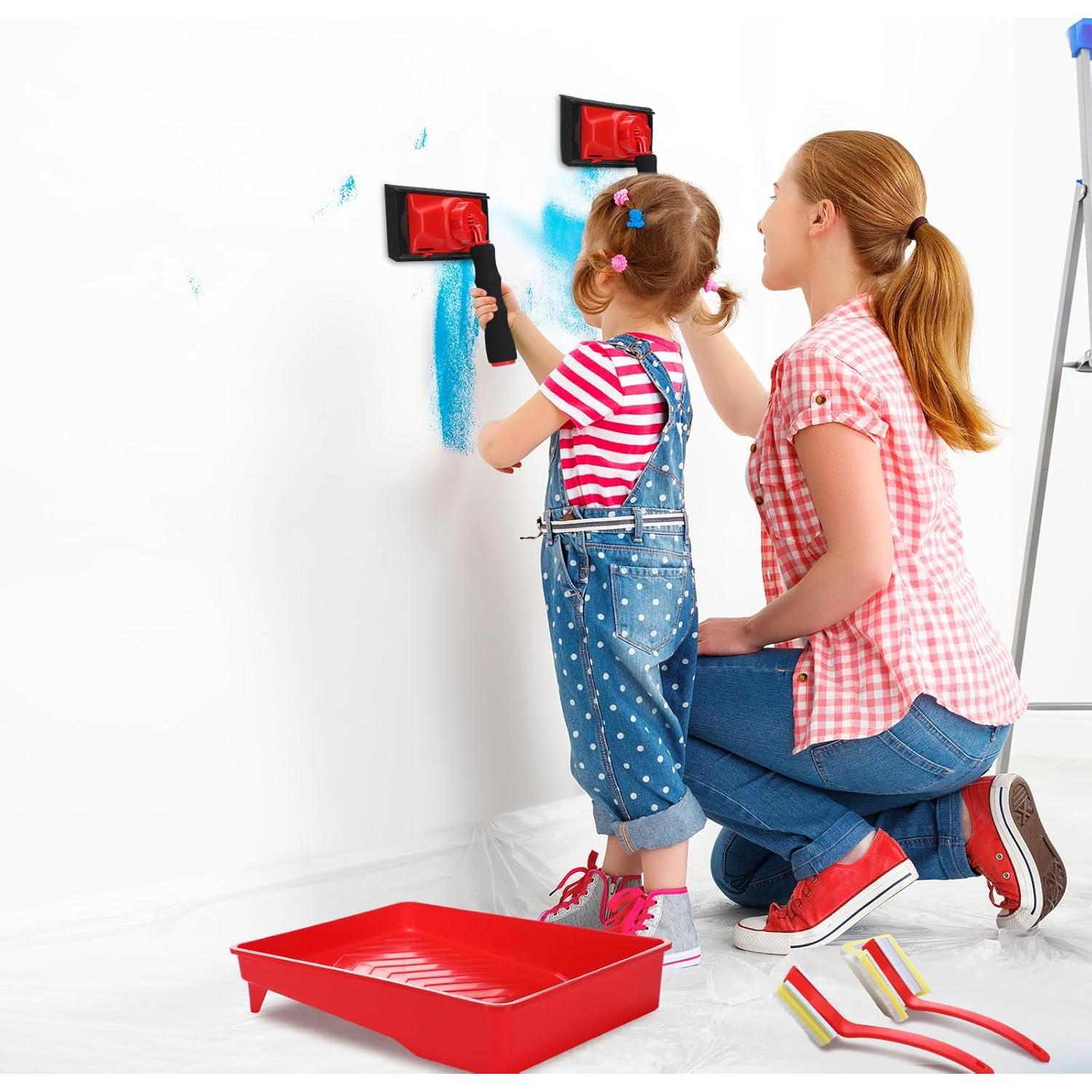 Juego de Herramientas de Pintura Lothee 7 Pcs con Almohadilla 23 cm