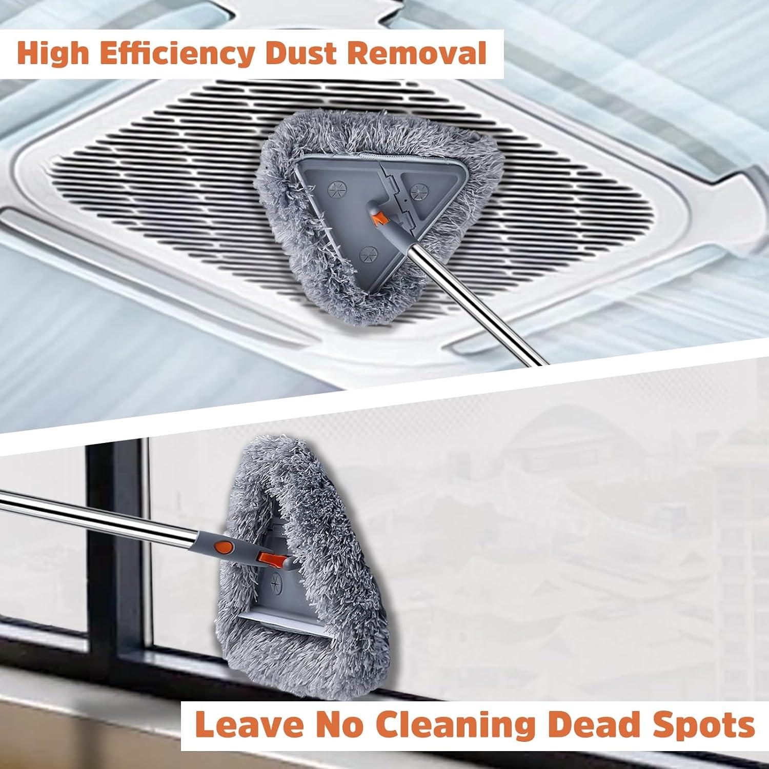 Mopa Limpiadora UIMO 2-en-1 con Cabezal Triangular y Rectangular