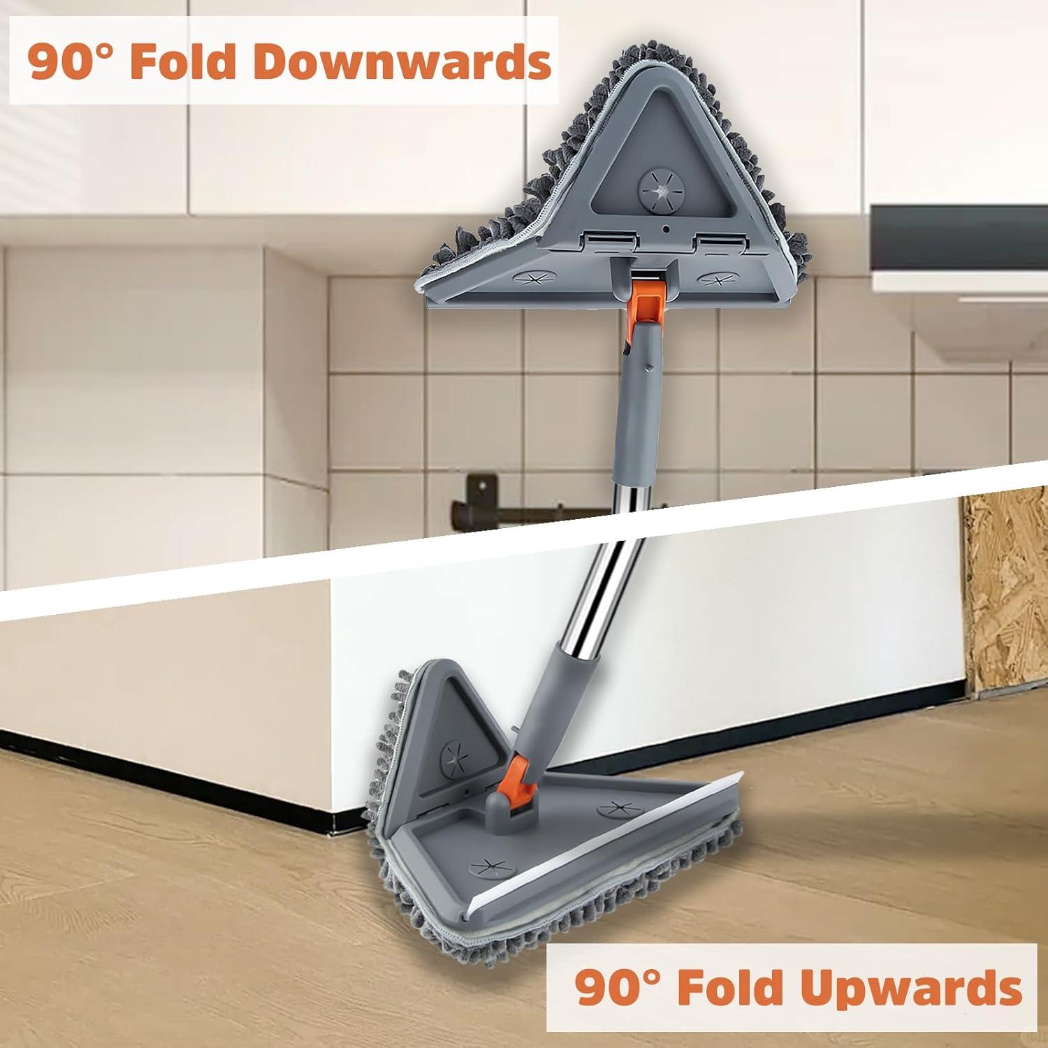 Mopa Limpiadora UIMO 2-en-1 con Cabezal Triangular y Rectangular