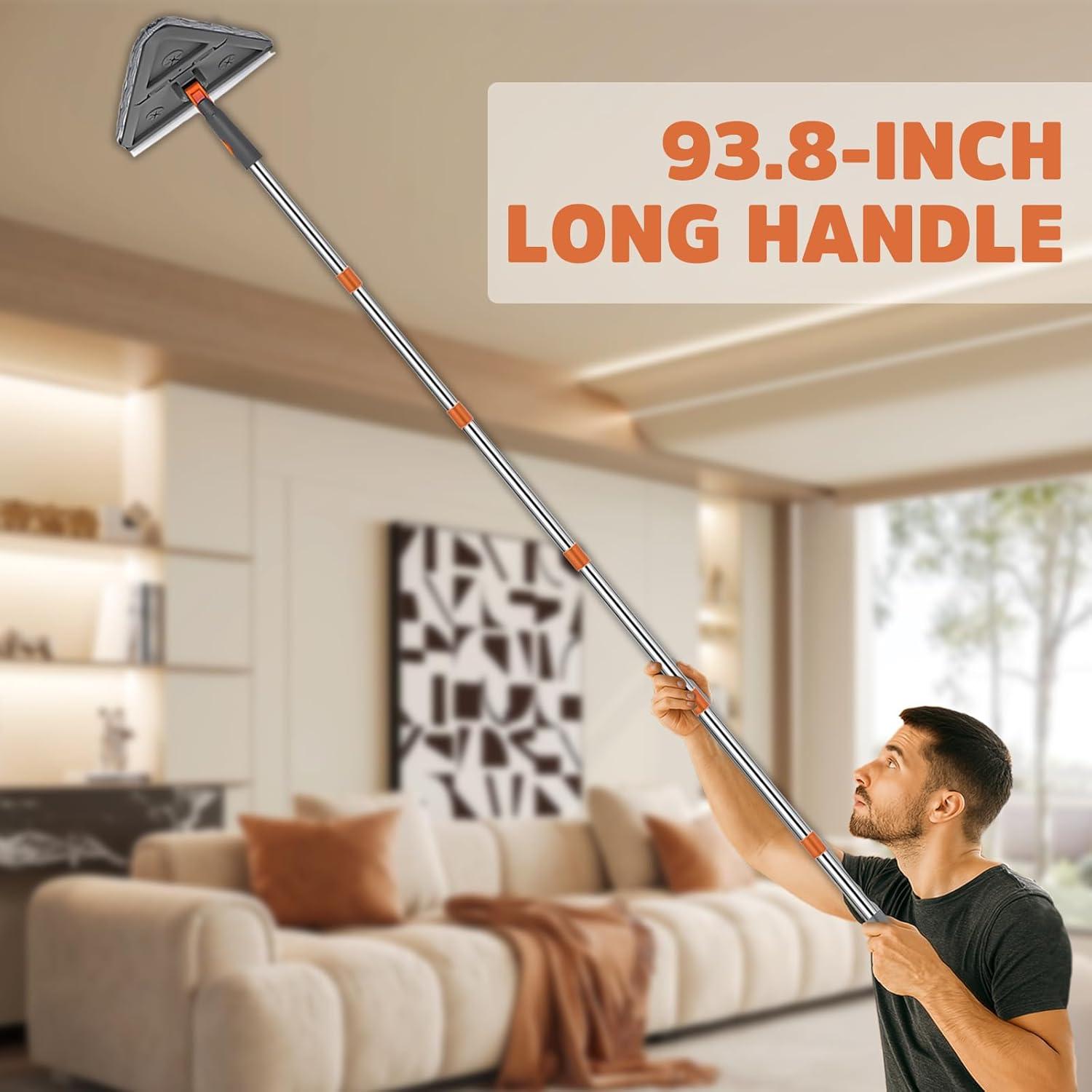 Mopa Limpiadora UIMO 2-en-1 con Cabezal Triangular y Rectangular