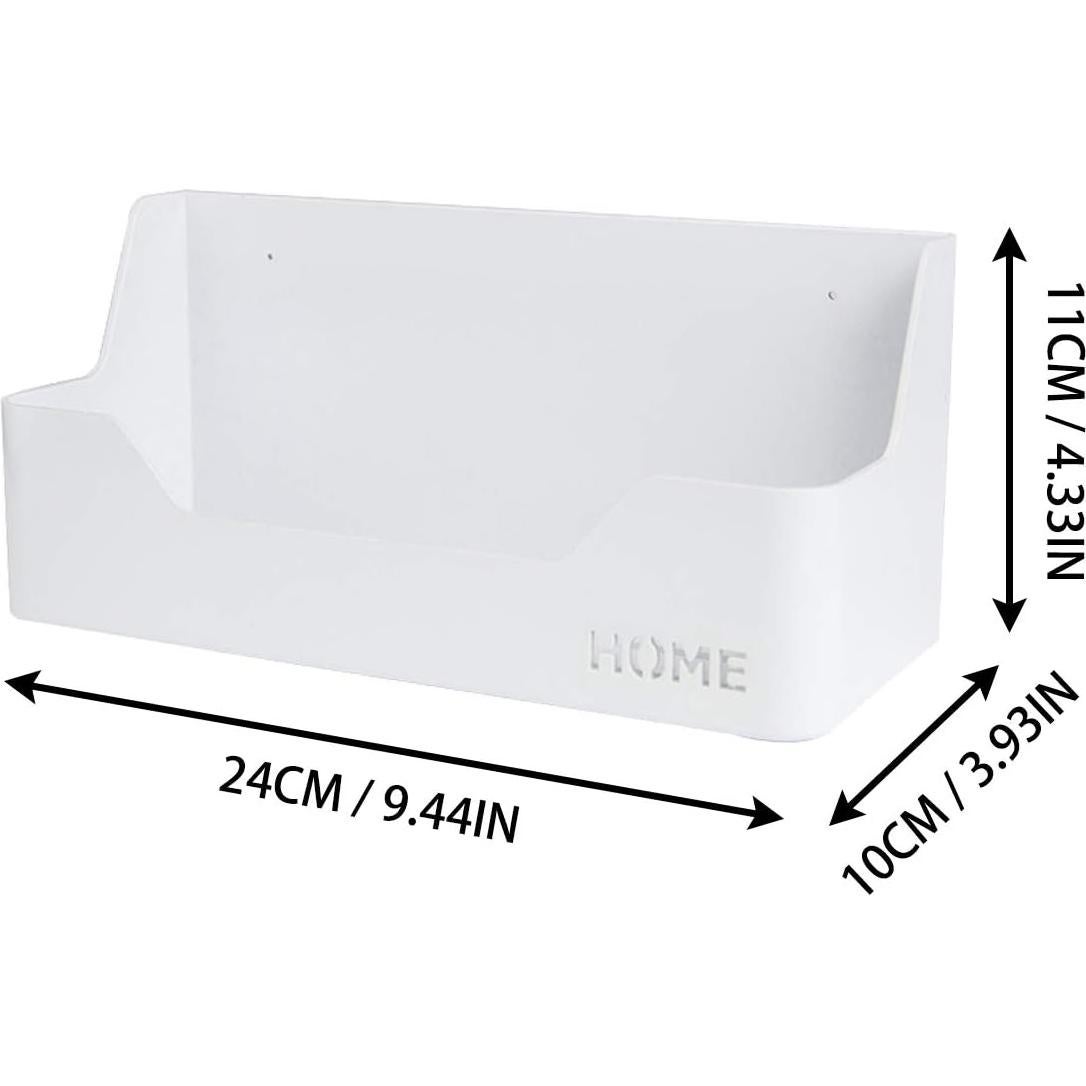 Estante de Noche OKOMATCH Blanco Montado en Pared 24.1x10.2cm