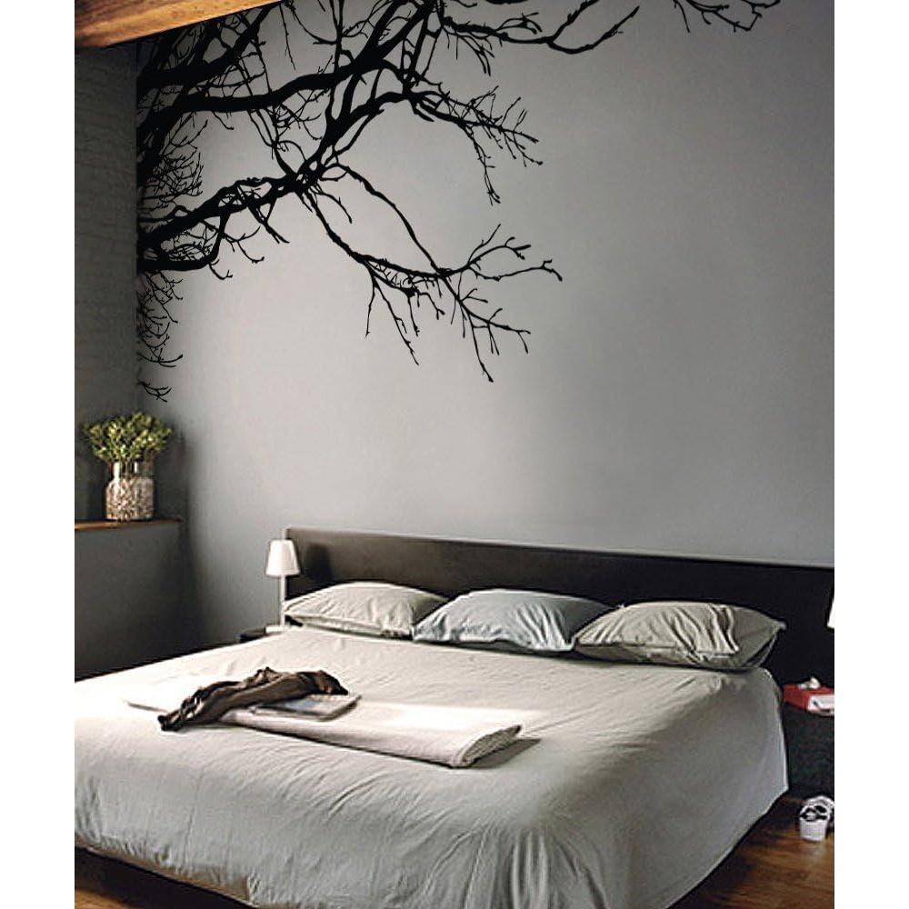 Calcomanía de Pared Árbol Negro Semibrillante 254x112 cm Stickerbrand