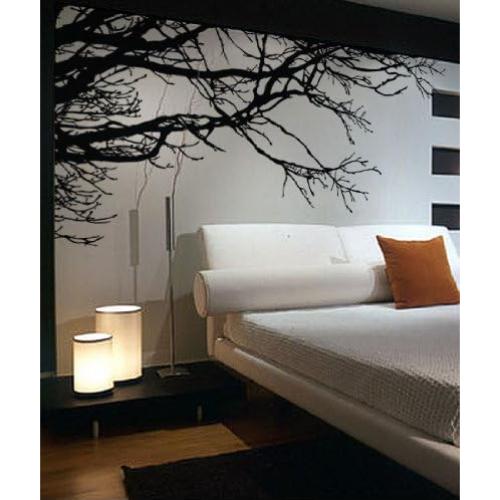 Calcomanía de Pared Árbol Negro Semibrillante 254x112 cm Stickerbrand