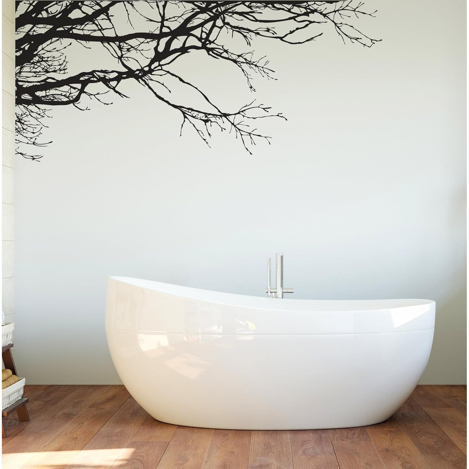 Calcomanía de Pared Árbol Negro Semibrillante 254x112 cm Stickerbrand