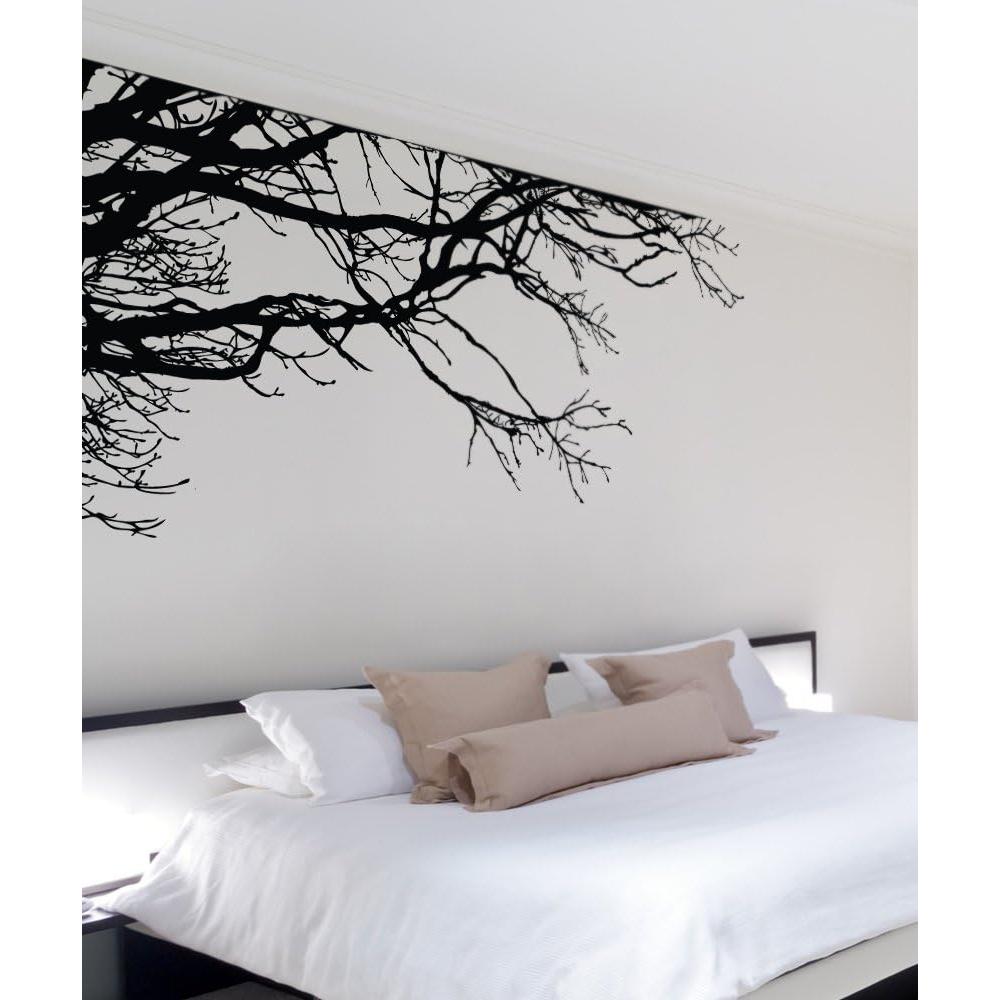 Calcomanía de Pared Árbol Negro Semibrillante 254x112 cm Stickerbrand
