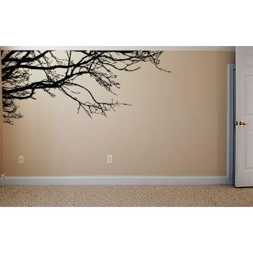Calcomanía de Pared Árbol Negro Semibrillante 254x112 cm Stickerbrand