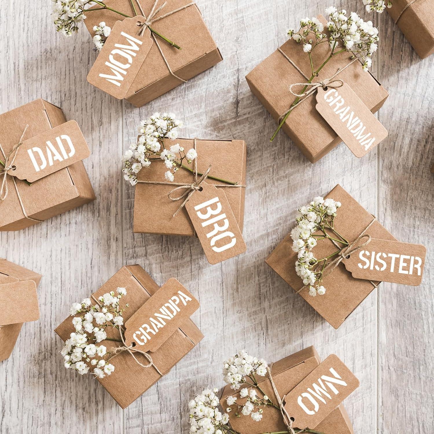 Plantillas Reutilizables de Letras y Números 2.54 cm - 68 Piezas