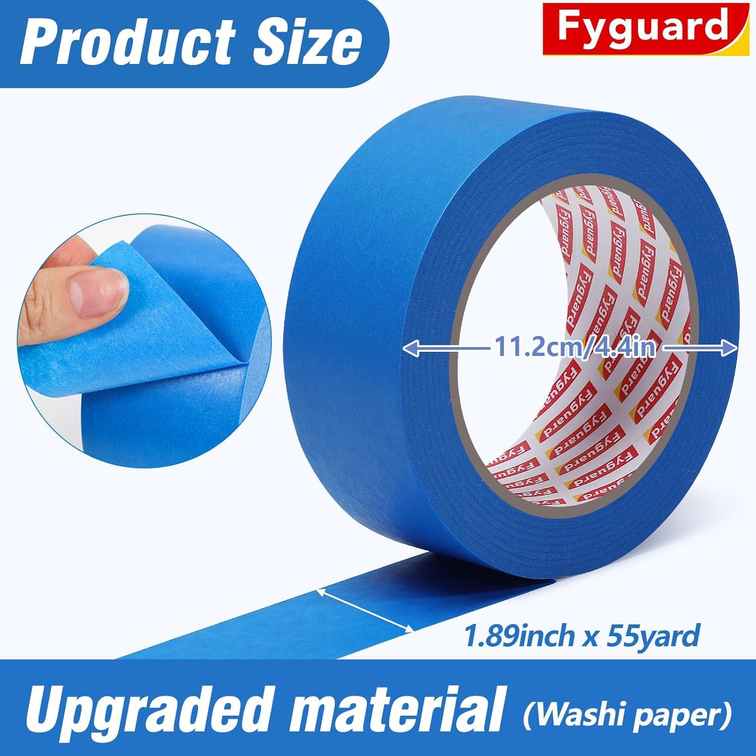 Cinta de Pintor Azul Fyguard 10 Rollos 4.8 cm x 50.29 m