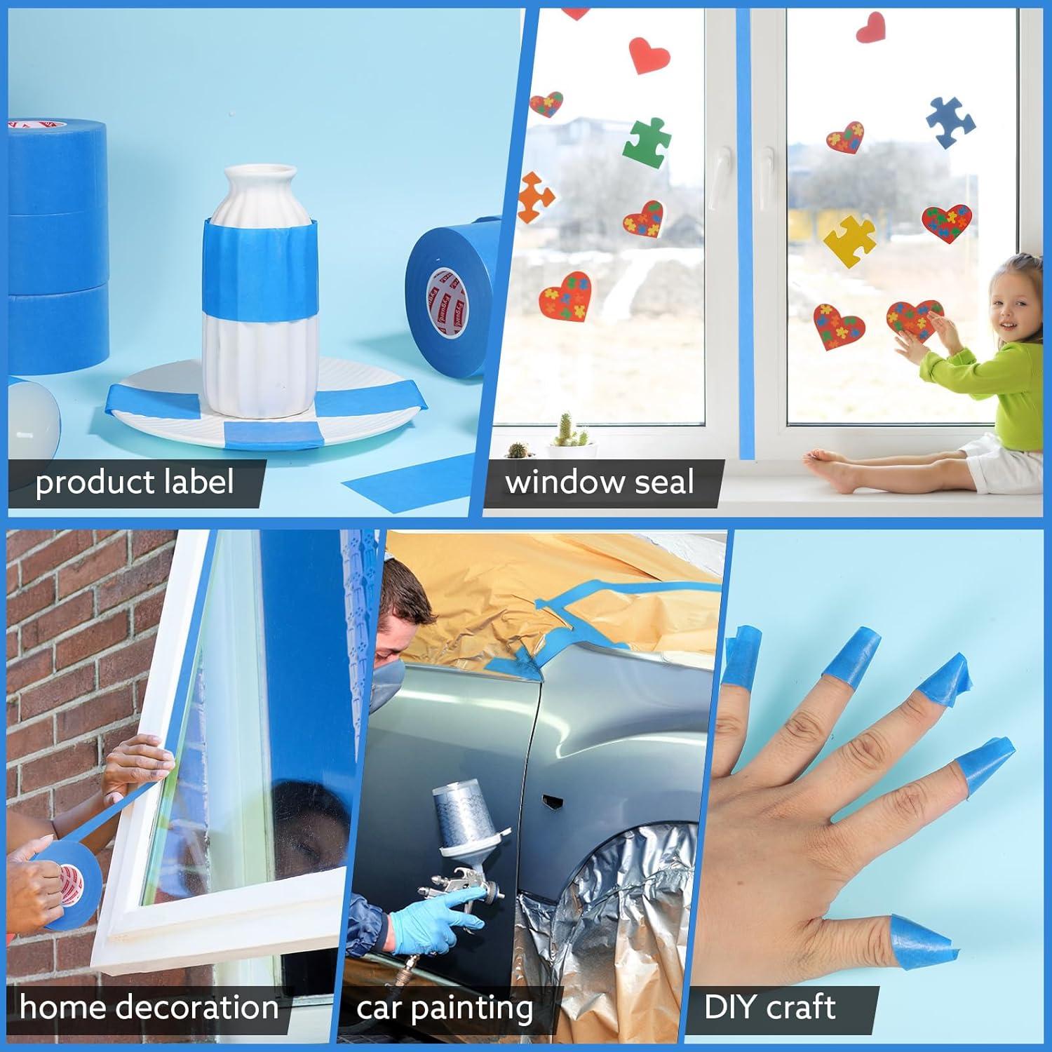 Cinta de Pintor Azul Fyguard 10 Rollos 4.8 cm x 50.29 m