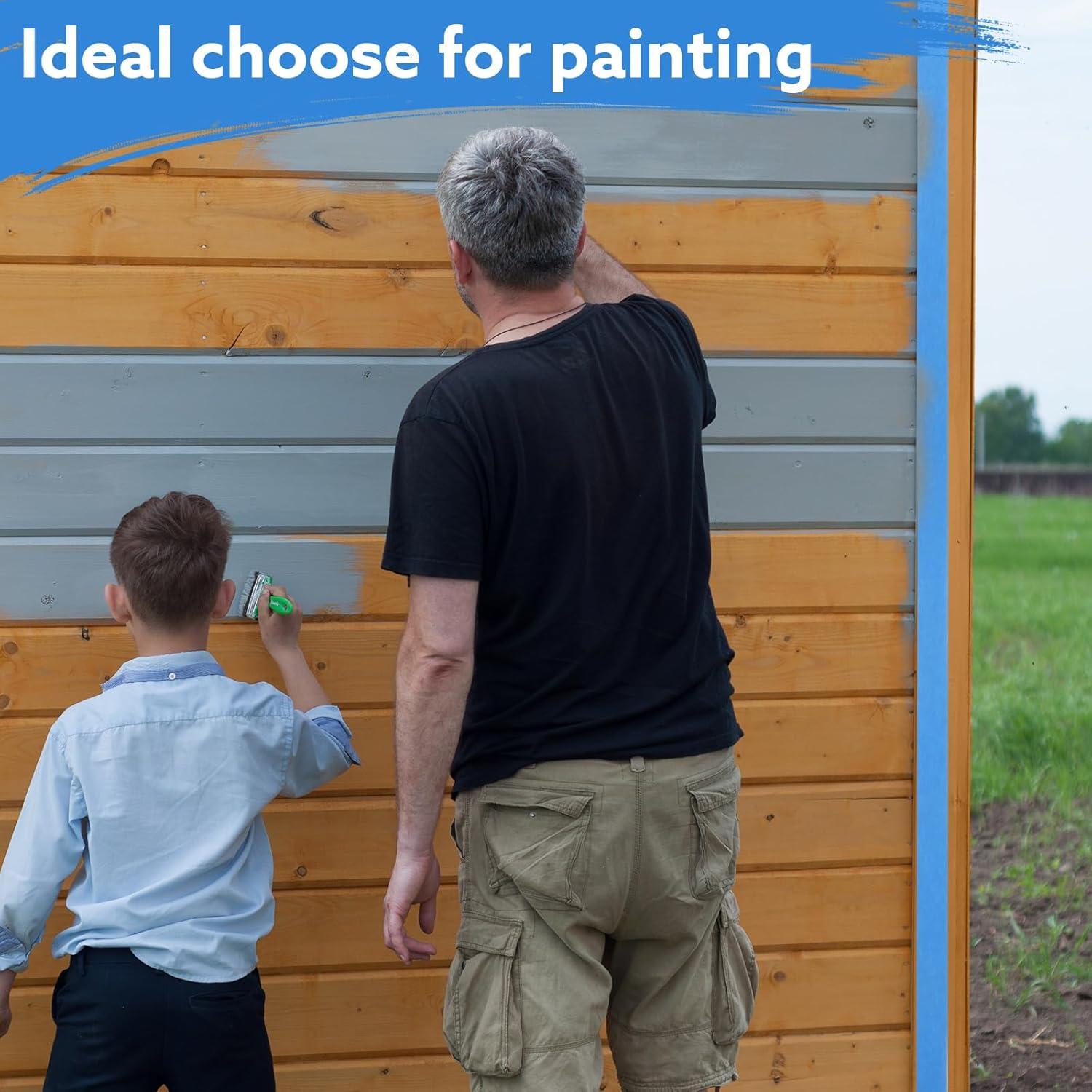 Cinta de Pintor Azul Fyguard 10 Rollos 4.8 cm x 50.29 m