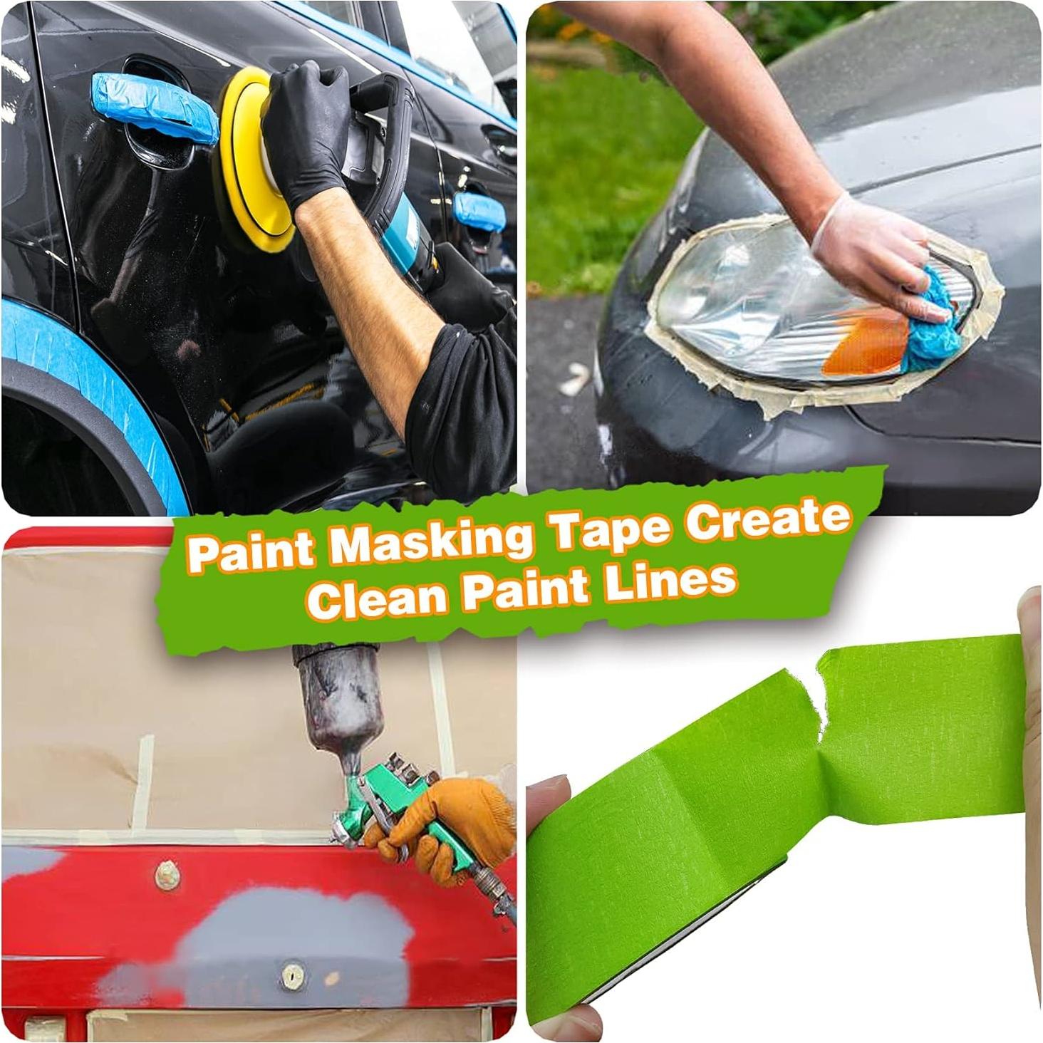 Cinta de Pintor EDSRDRUS 8 Rollos 1/8, 1/4, 1/2 Pulgadas