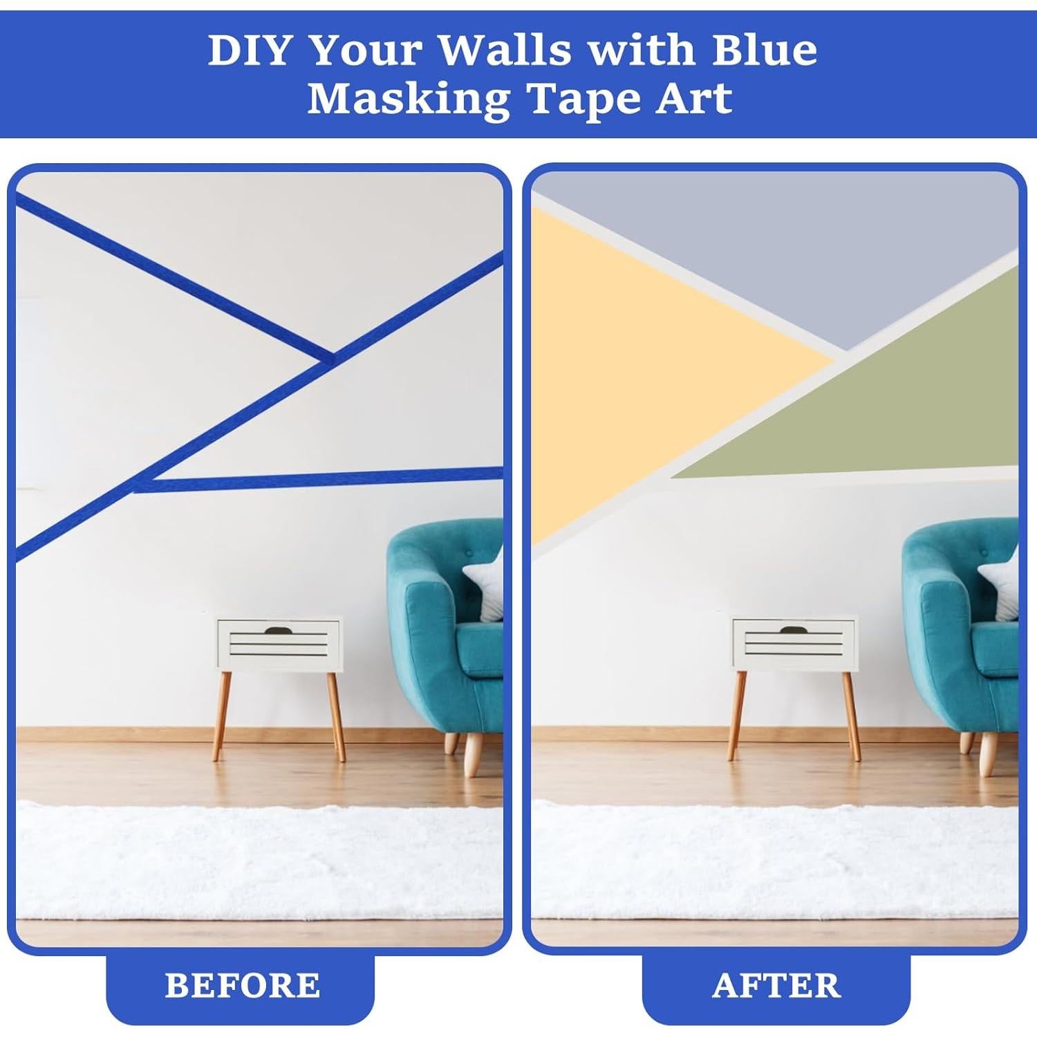 Cinta de Pintor Azul Rindion 6 Rollos 2.5 cm x 20.1 m