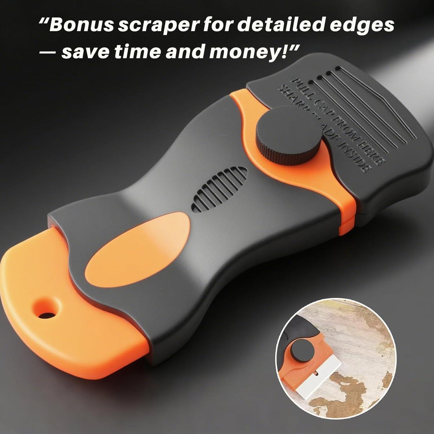 Cinta de Pintor Azul 2.54 cm con Raspadora Sin Residuo