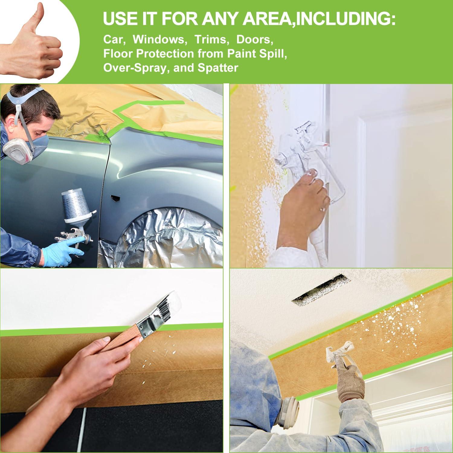 Papel de Enmascarar Pre-Adhesivo 24" x 15.24m Yudahgan