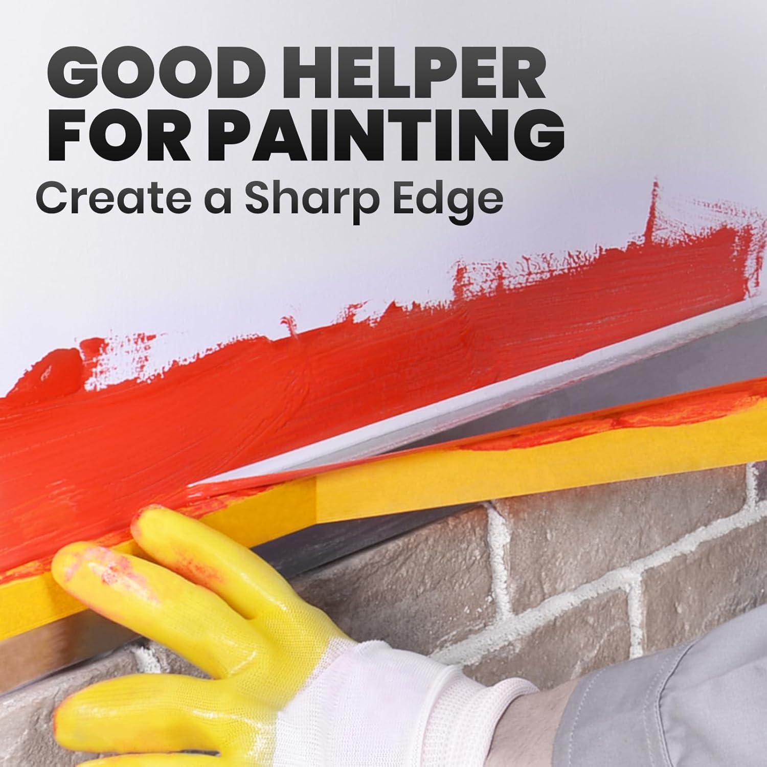 Cinta Adhesiva Amarilla para Pintores ADHES 1.2" x 50.29m - 6 Rollos